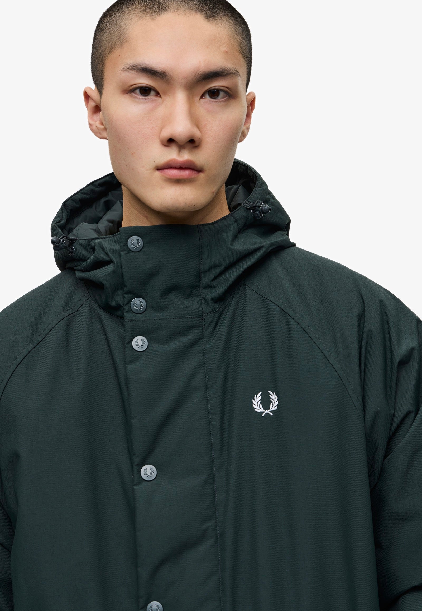 Fred Perry - Padded Zip Through Night Green - Jacket | Men-Image