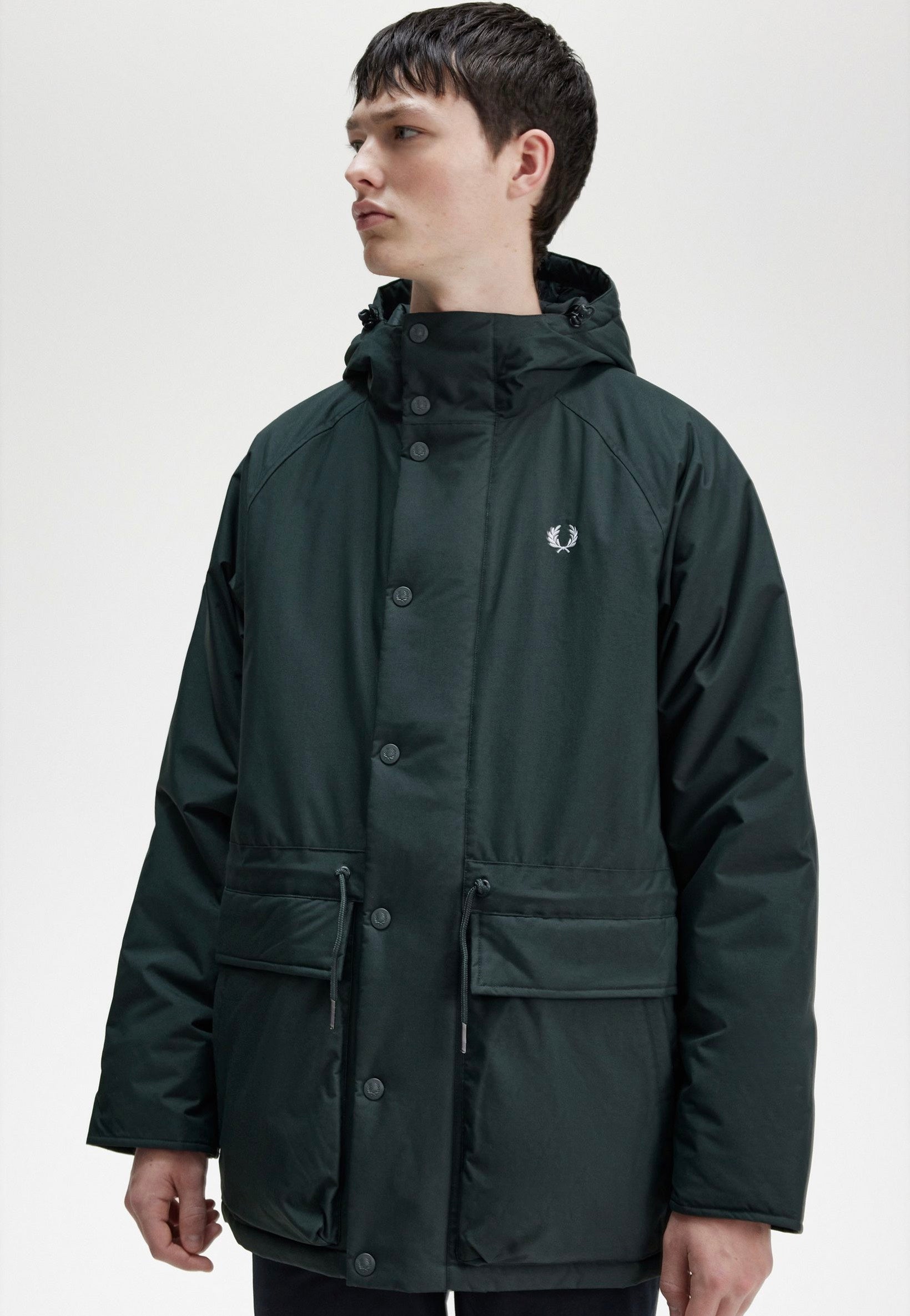 Fred Perry - Padded Zip Through Night Green - Jacket | Men-Image