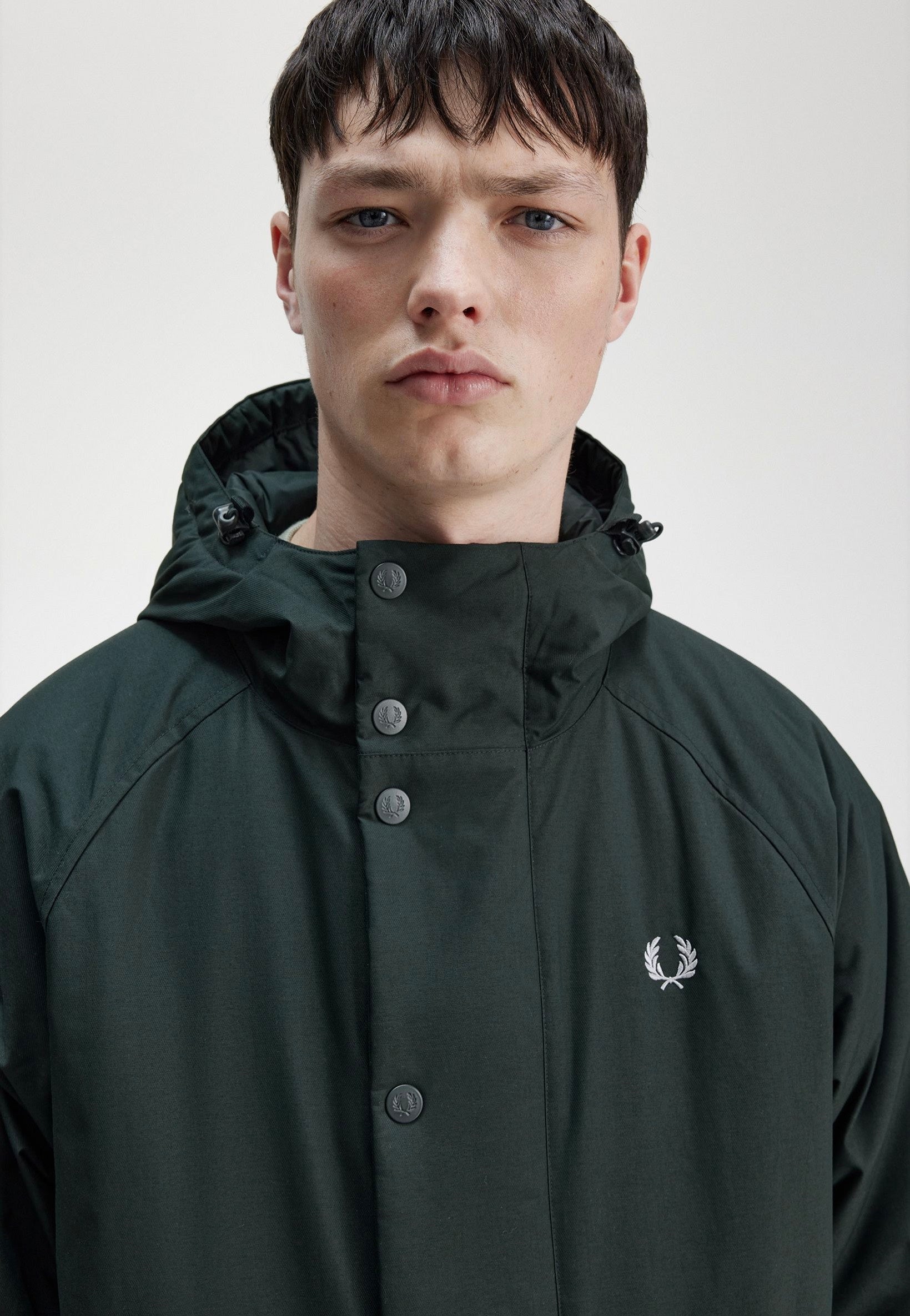 Fred Perry - Padded Zip Through Night Green - Jacket | Men-Image