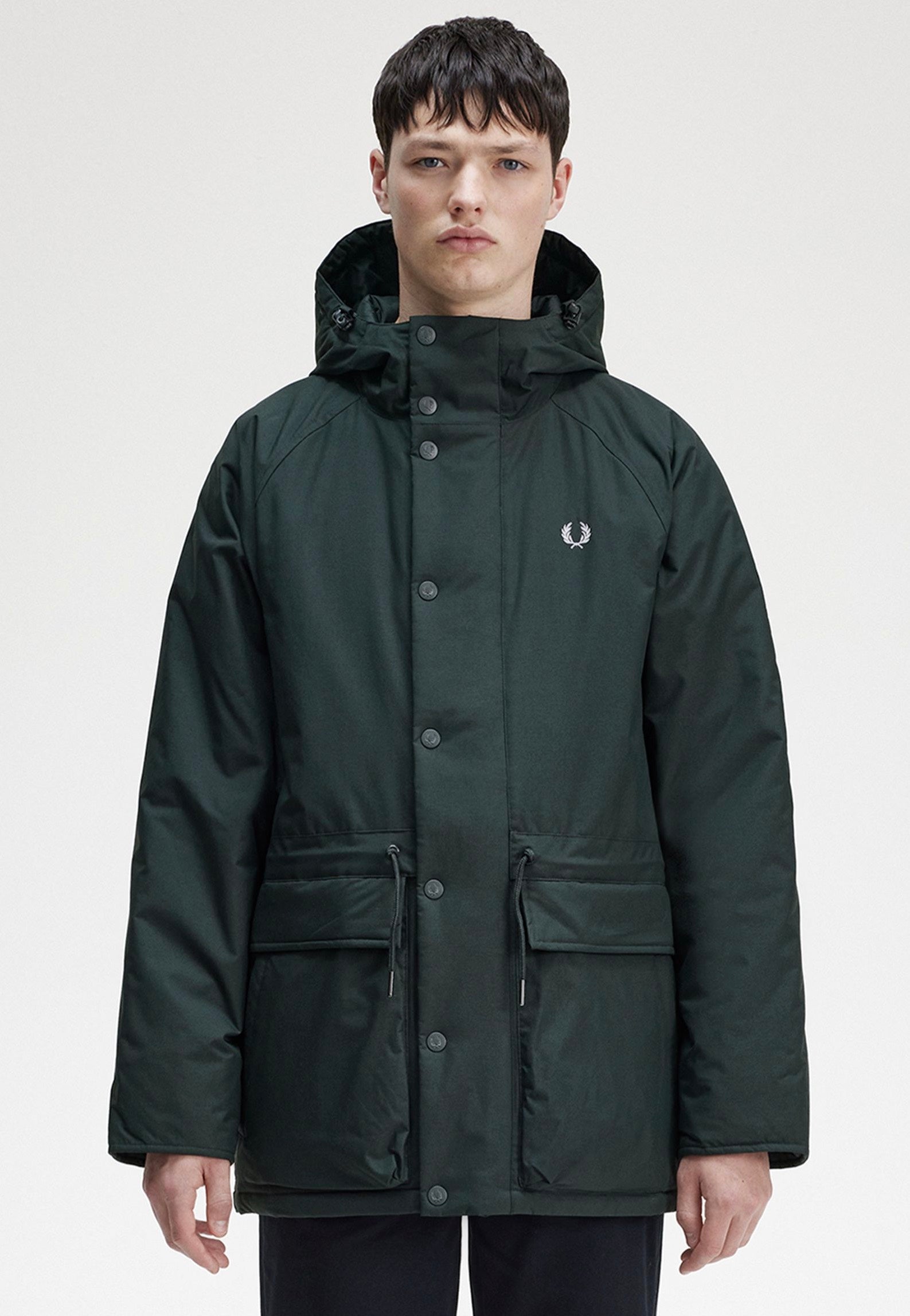 Fred Perry - Padded Zip Through Night Green - Jacket | Men-Image