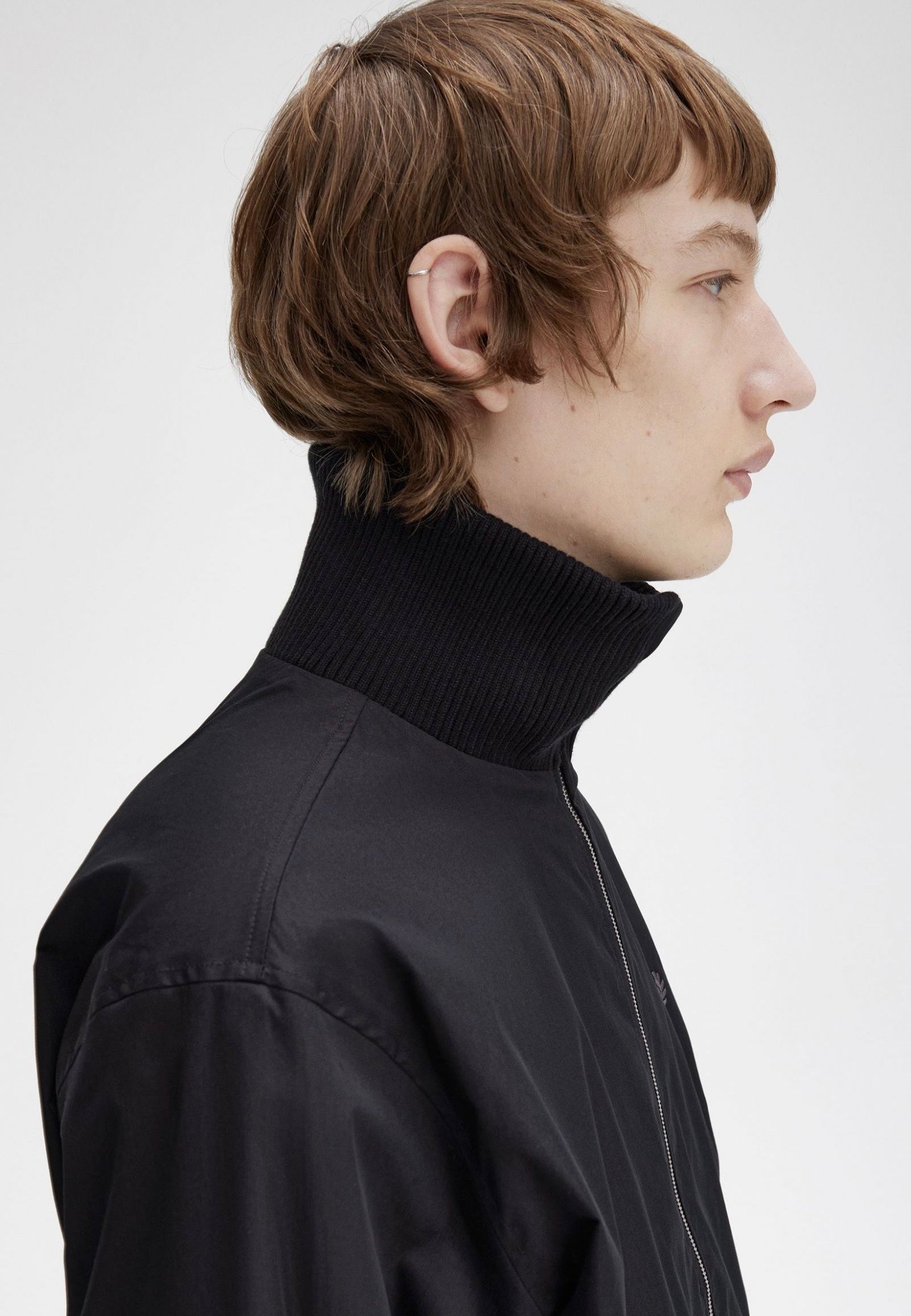 Fred Perry - Knitted Rib Tennis Black - Jacket | Men-Image