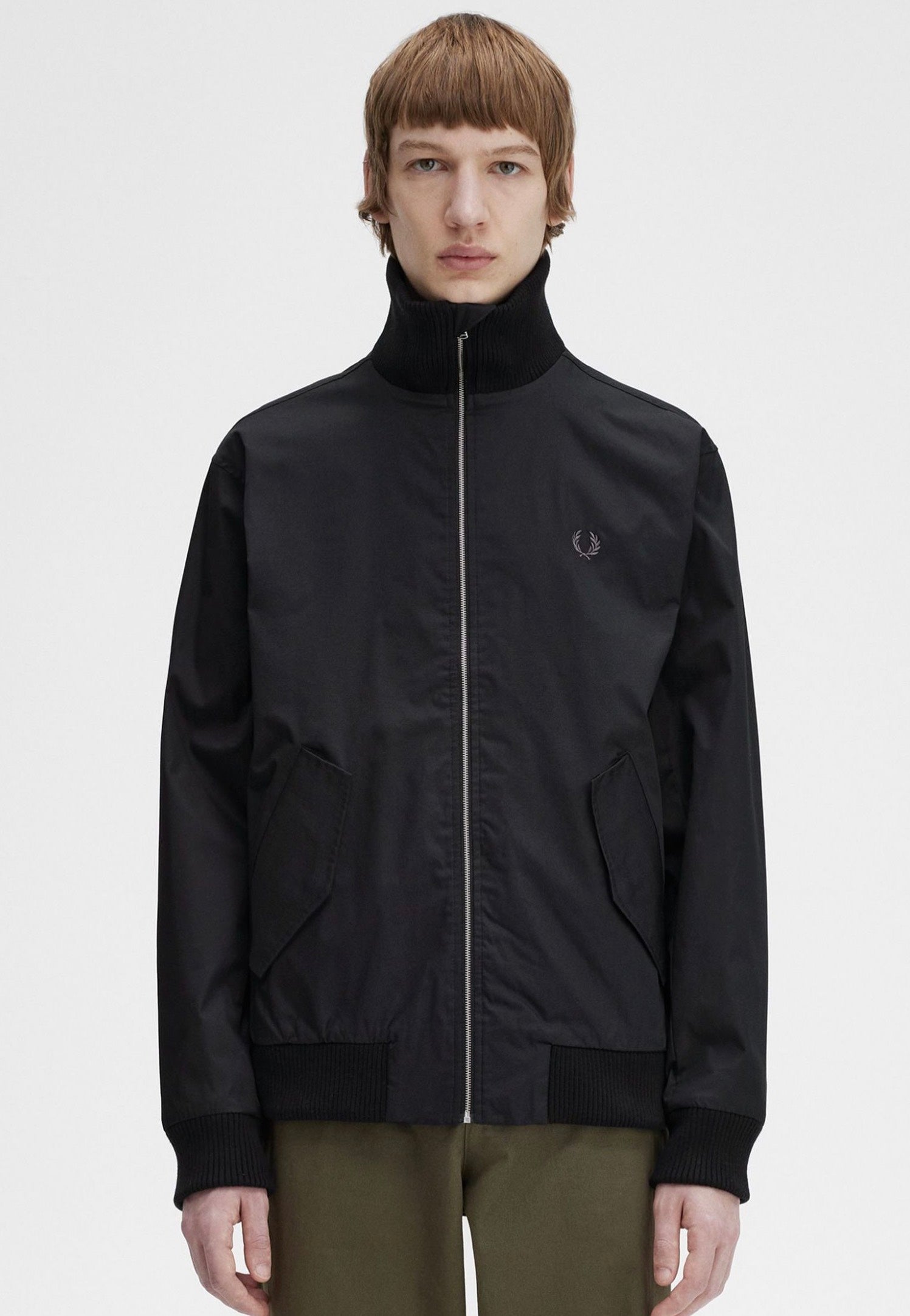 Fred Perry - Knitted Rib Tennis Black - Jacket | Men-Image