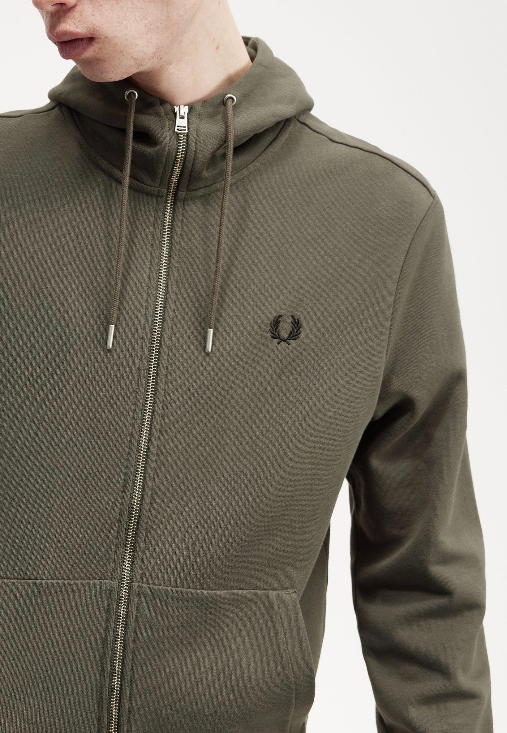 Fred Perry - Hooded Zip Through Field Green - Zipper | Men-Image