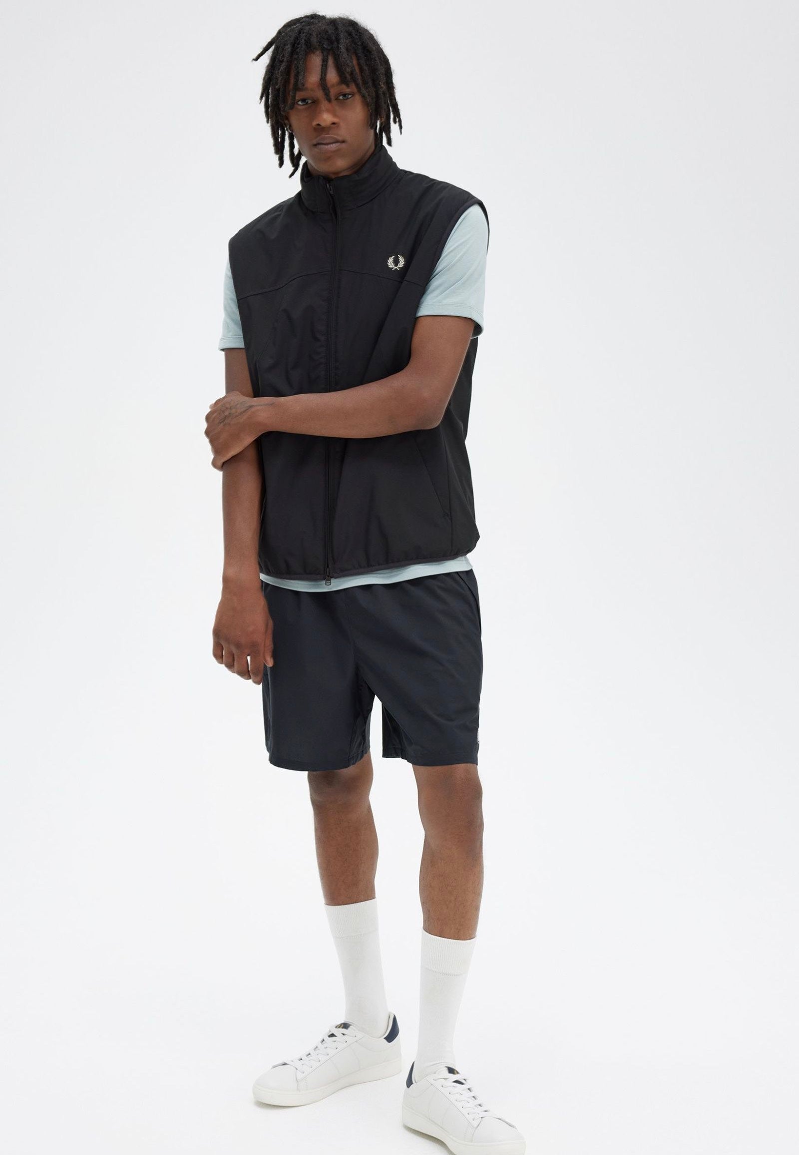 Fred Perry - Zip Through Black - Vest | Men-Image