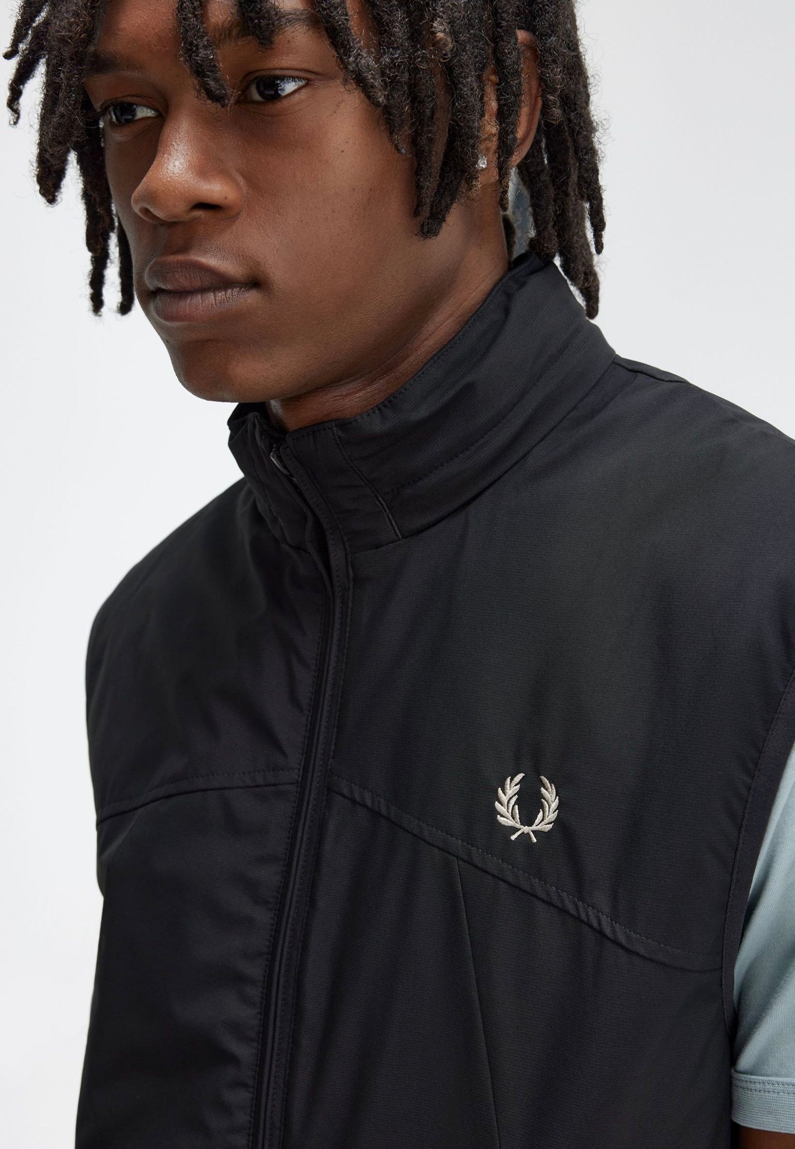 Fred Perry - Zip Through Black - Vest | Men-Image