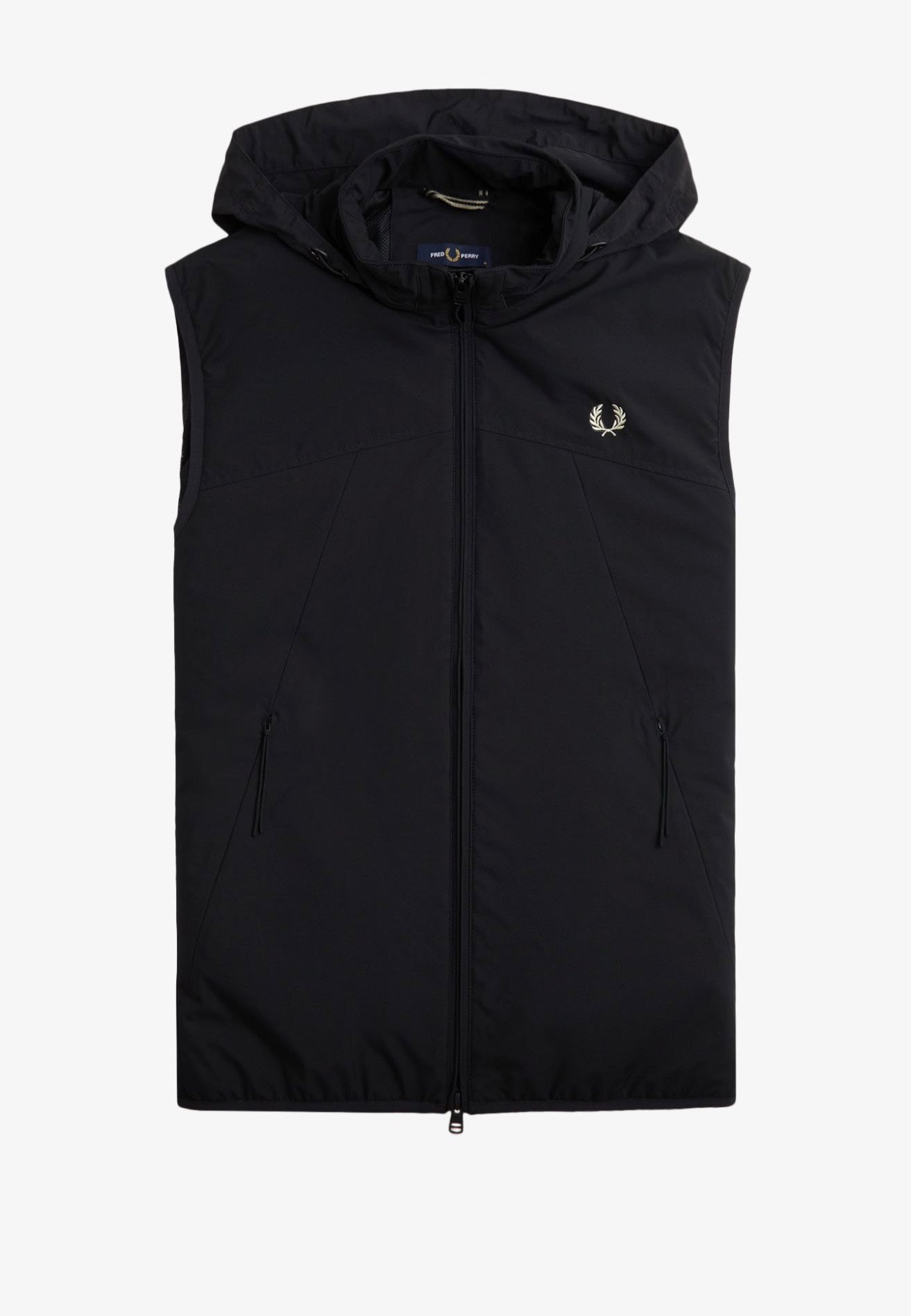 Fred Perry - Zip Through Black - Vest | Men-Image