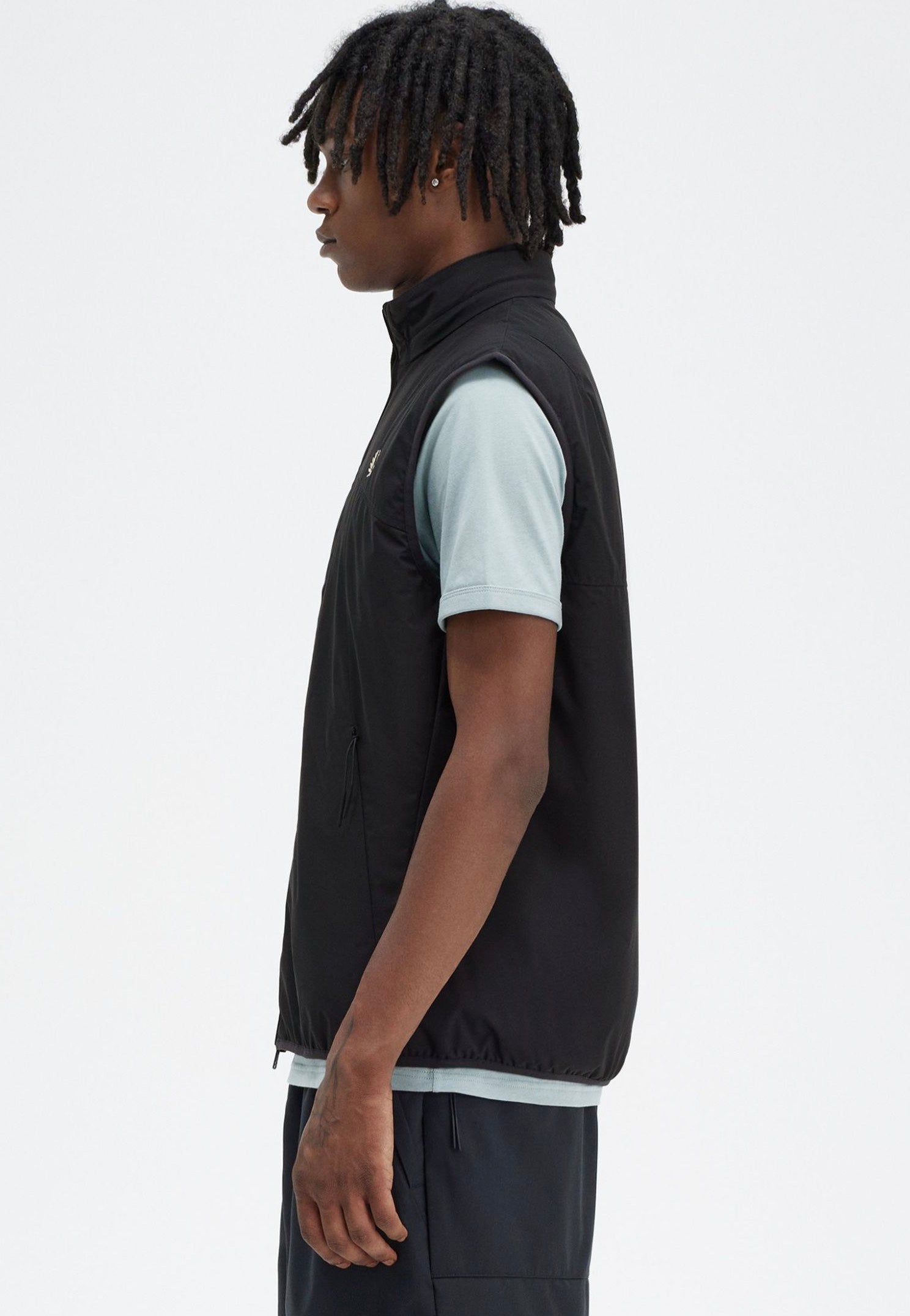 Fred Perry - Zip Through Black - Vest | Men-Image