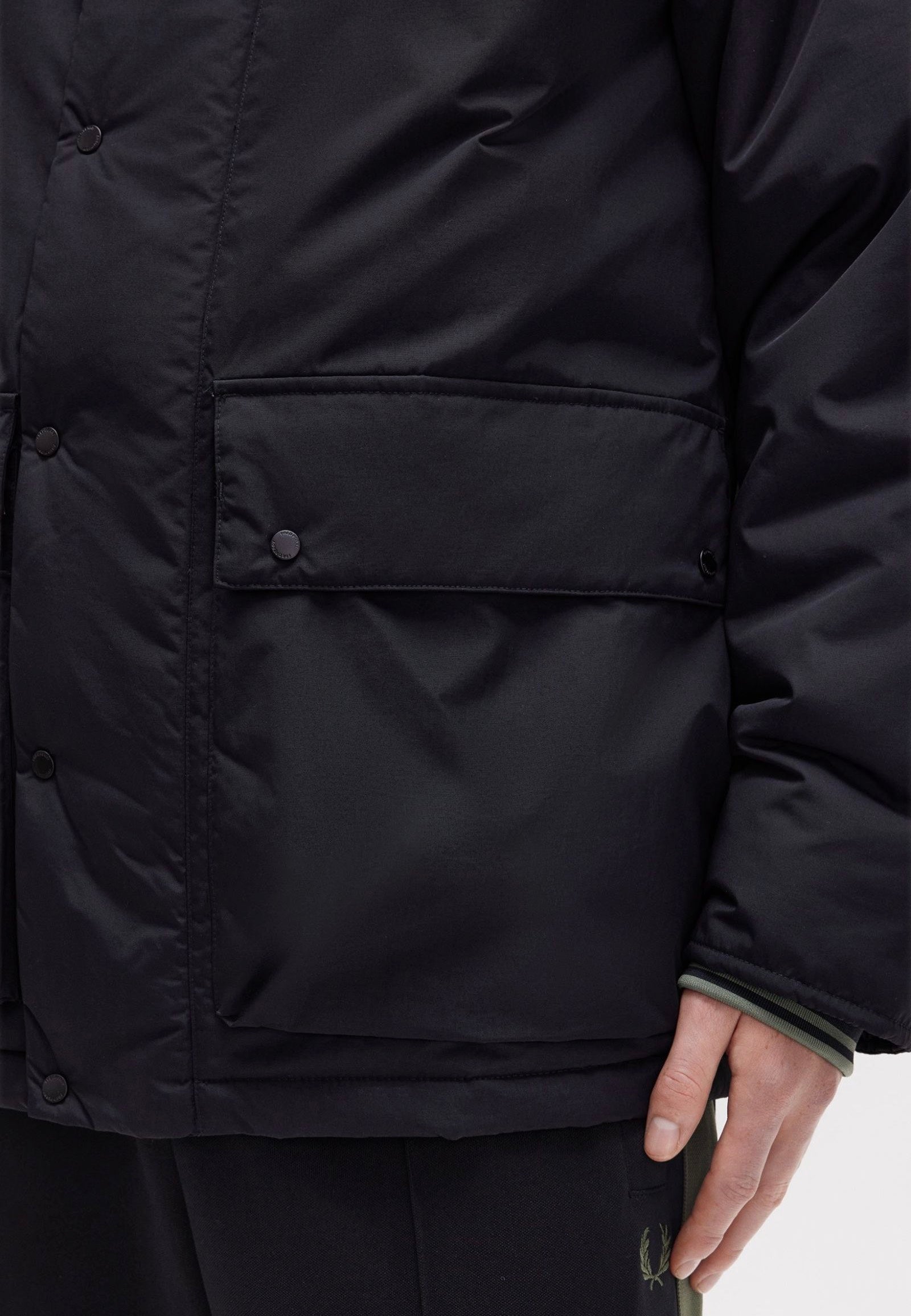 Fred Perry - Padded Zip Through Black - Jacket | Men-Image