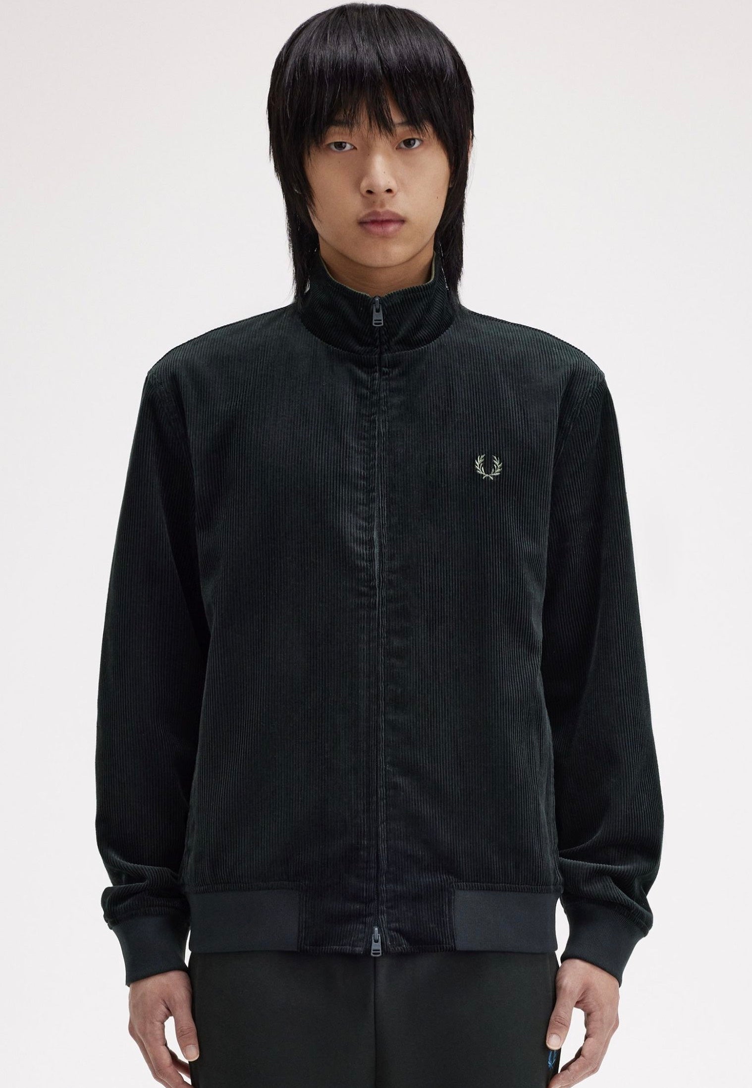 Fred Perry - Cord Brentham Night Green - Jacket | Men-Image