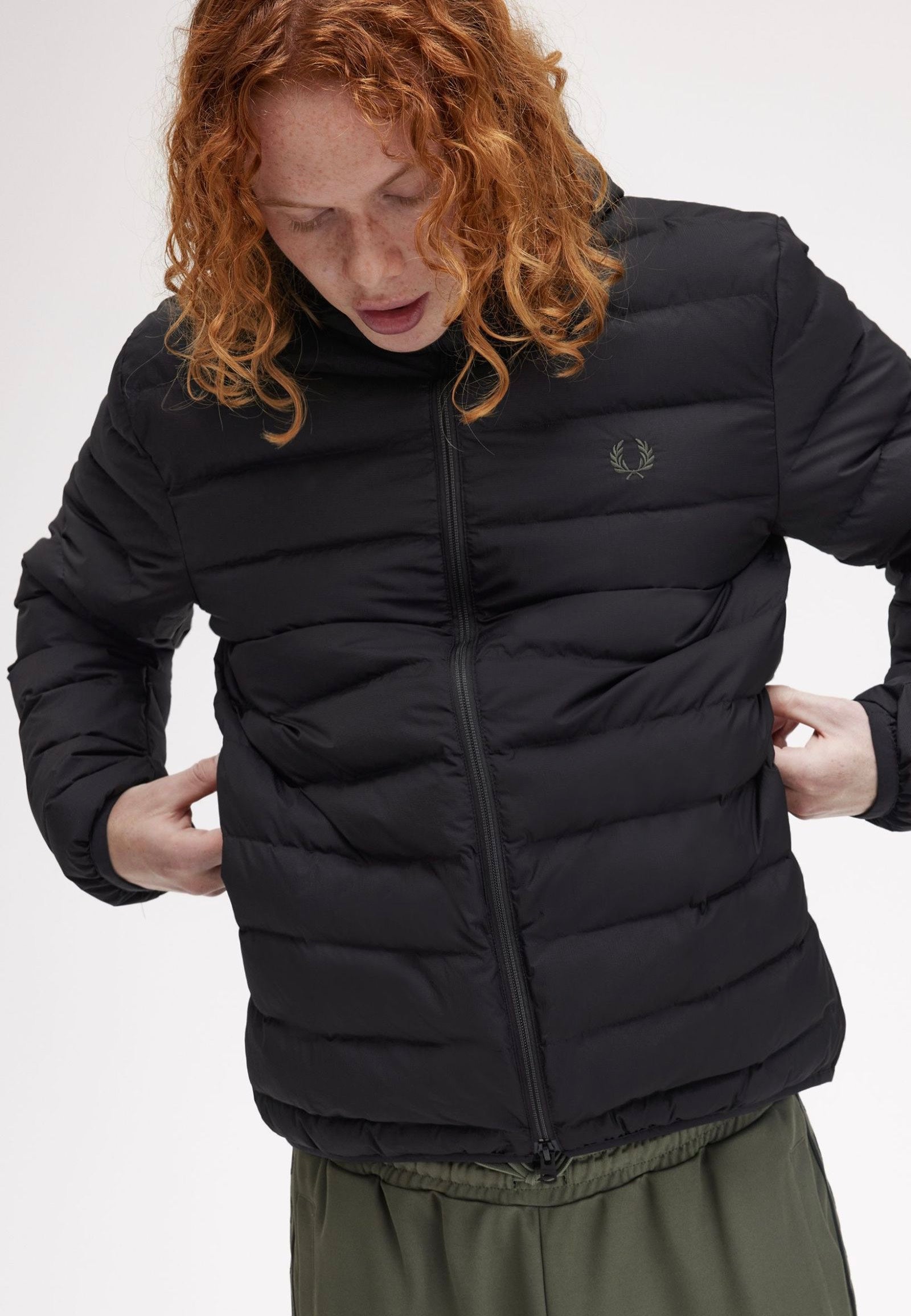 Fred Perry - Hooded Insulated Black - Jacket | Men-Image