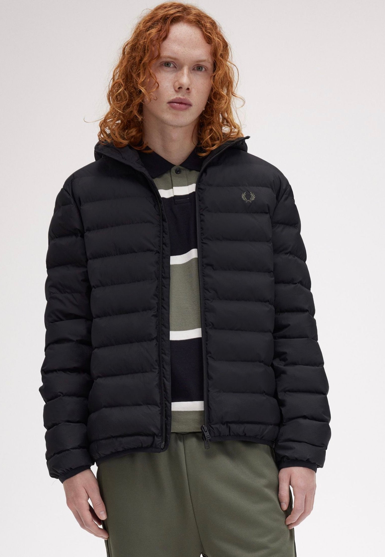 Fred Perry - Hooded Insulated Black - Jacket | Men-Image