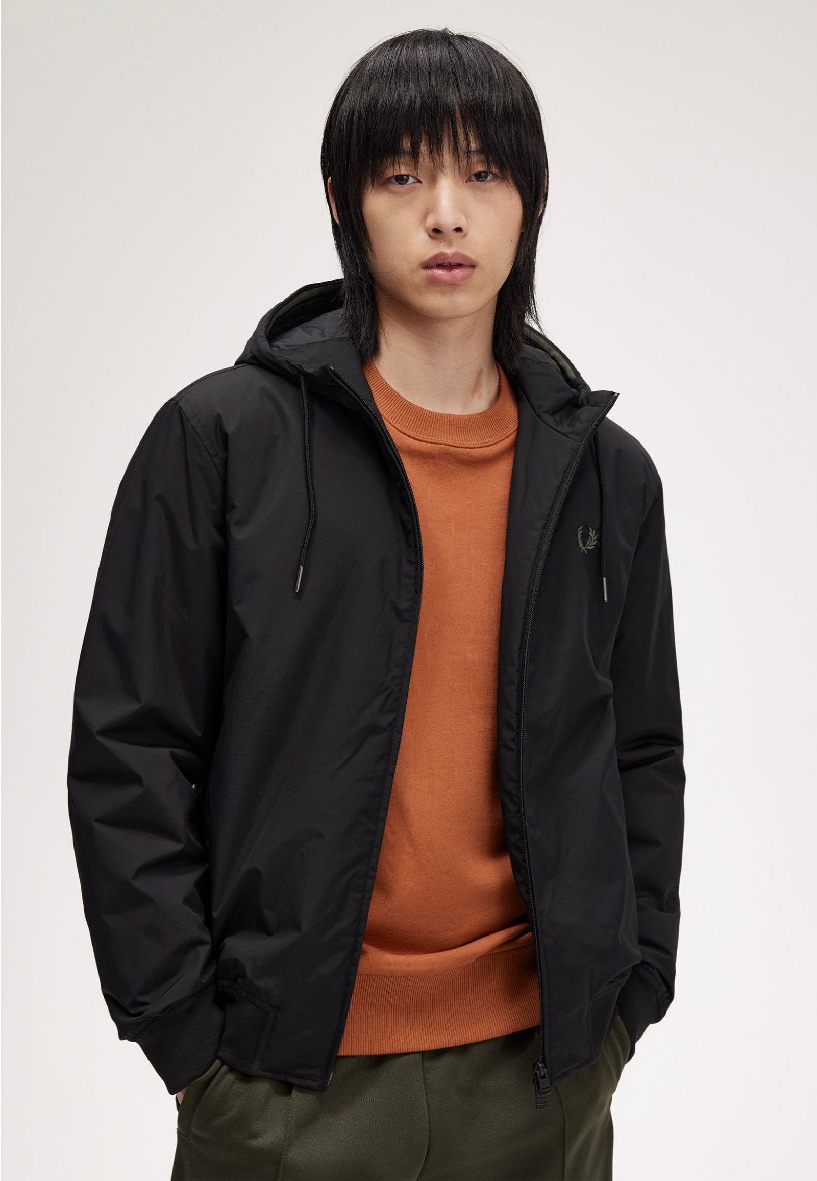 Fred Perry - The Hooded Brentham Black - Jacket | Men-Image