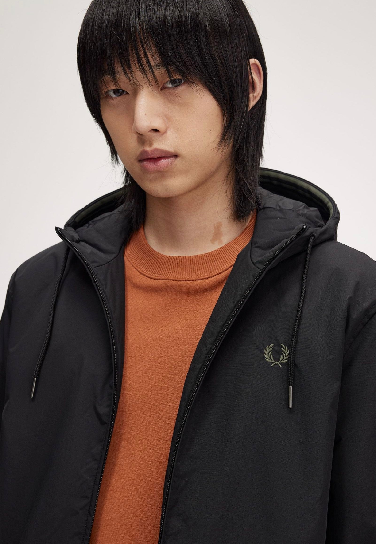 Fred Perry - The Hooded Brentham Black - Jacket | Men-Image