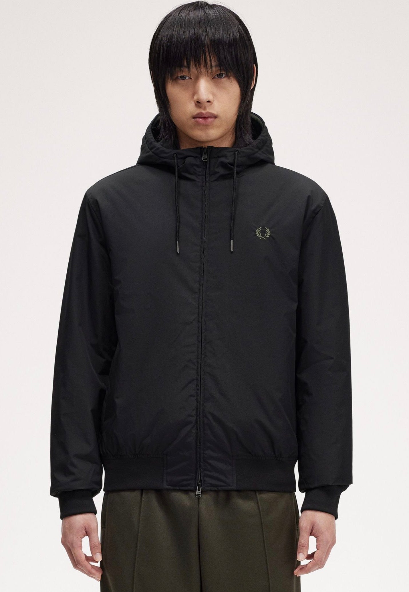 Fred Perry - The Hooded Brentham Black - Jacket | Men-Image