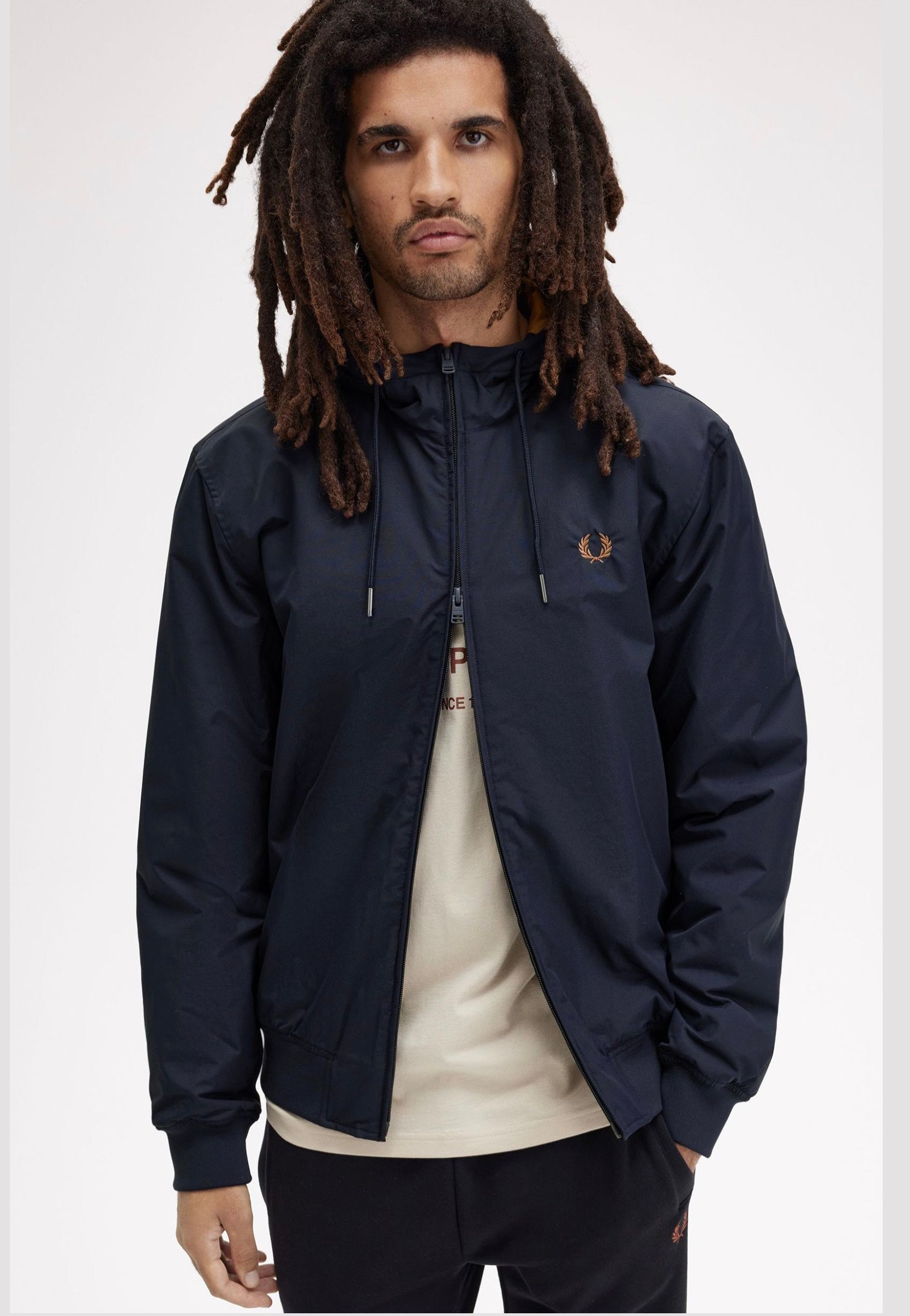 Fred Perry - The Hooded Brentham Navy - Jacket | Men-Image