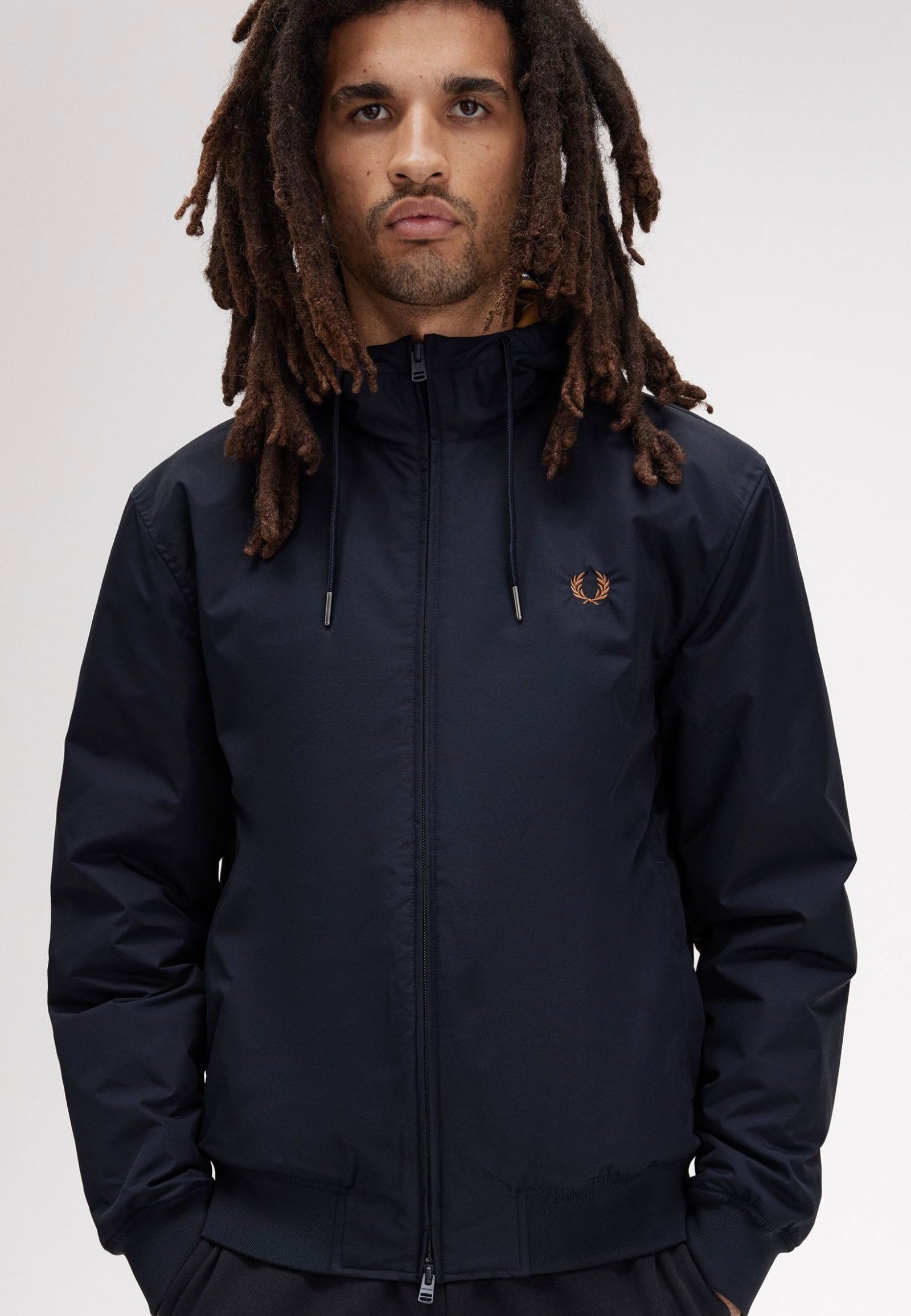 Fred Perry - The Hooded Brentham Navy - Jacket | Men-Image