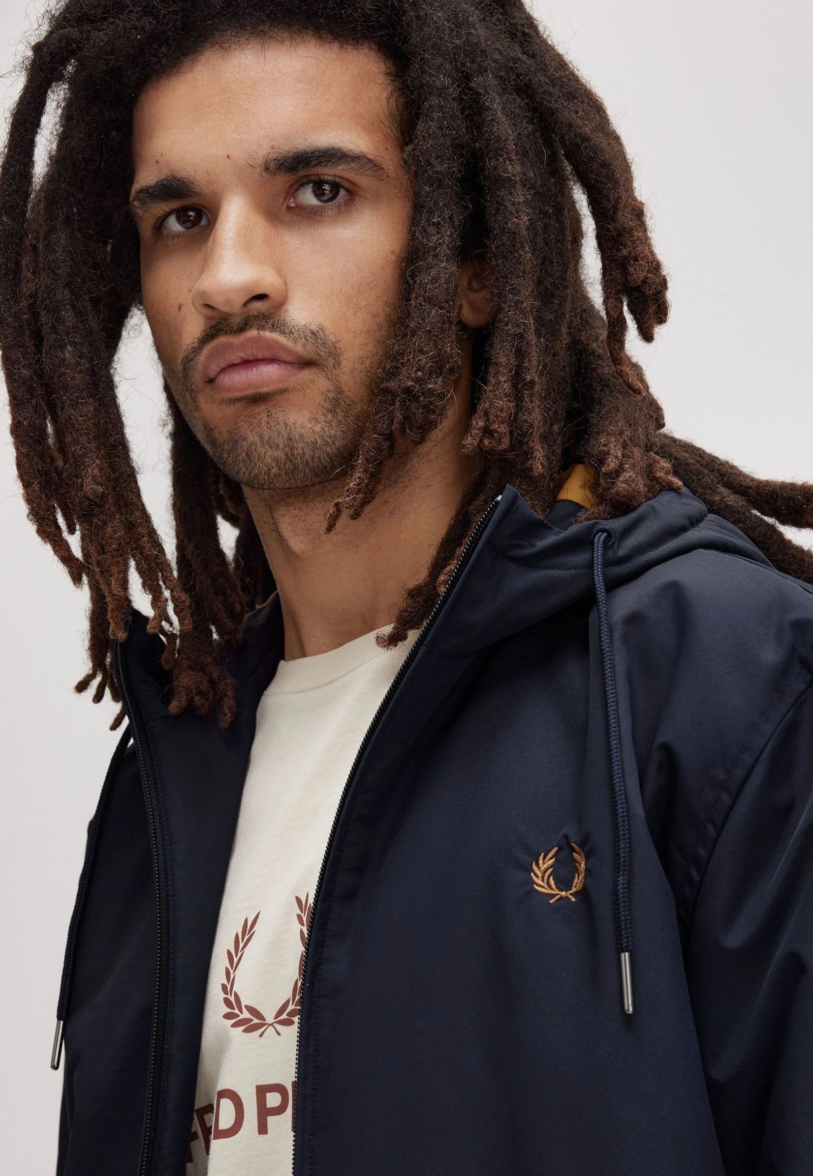 Fred Perry - The Hooded Brentham Navy - Jacket | Men-Image