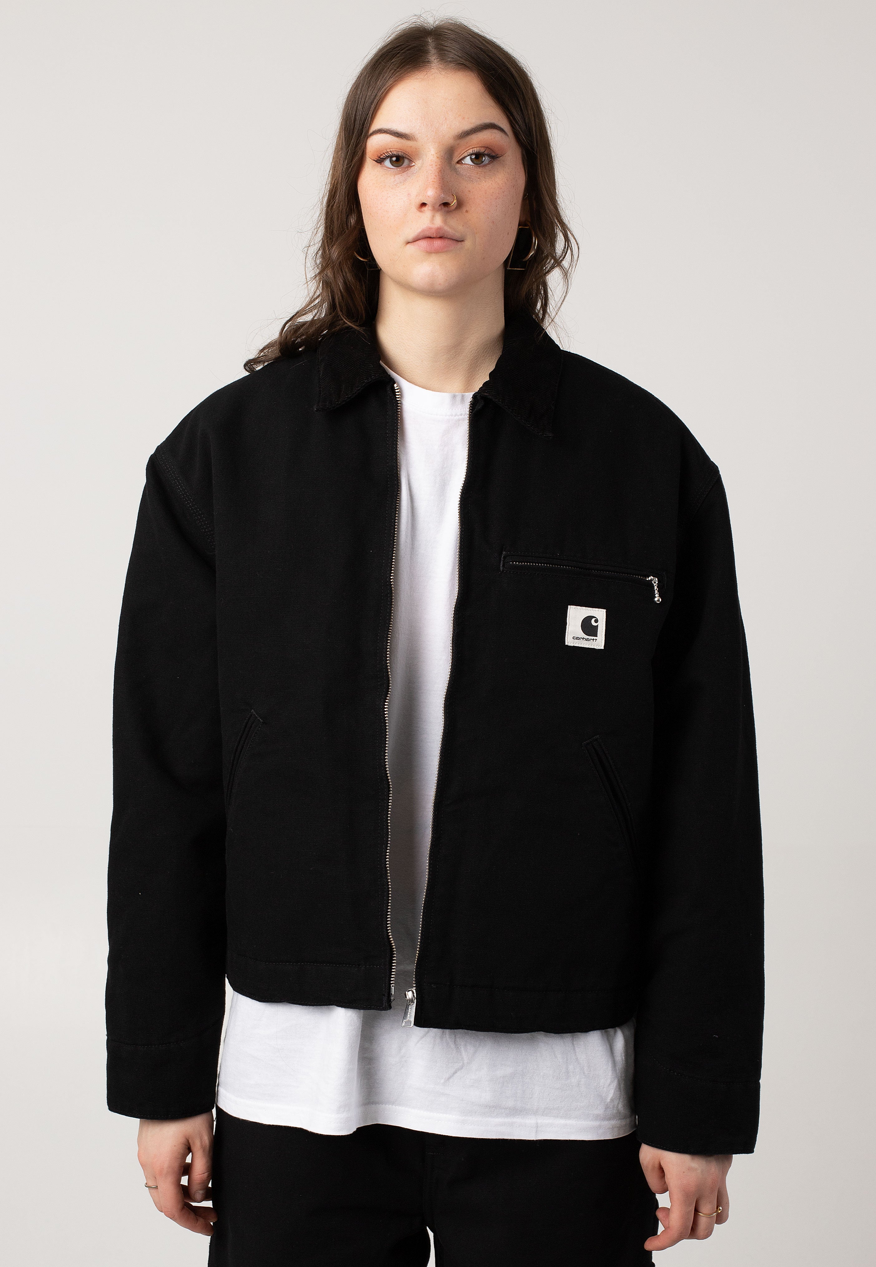 Carhartt WIP - W' Og Detroit Rinsed Black/Black - Jacket | Women-Image