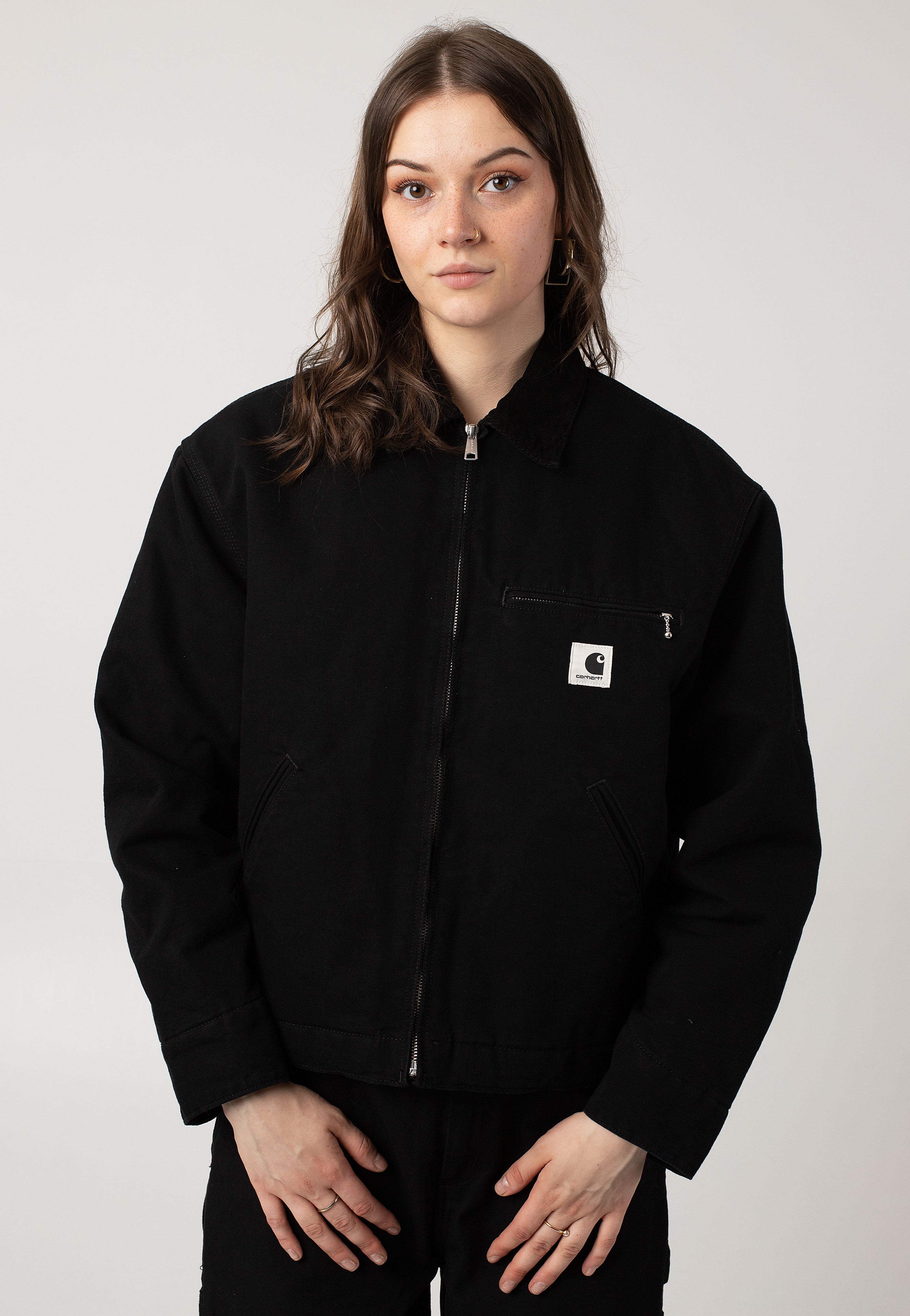 Carhartt WIP - W' Og Detroit Rinsed Black/Black - Jacket | Women-Image