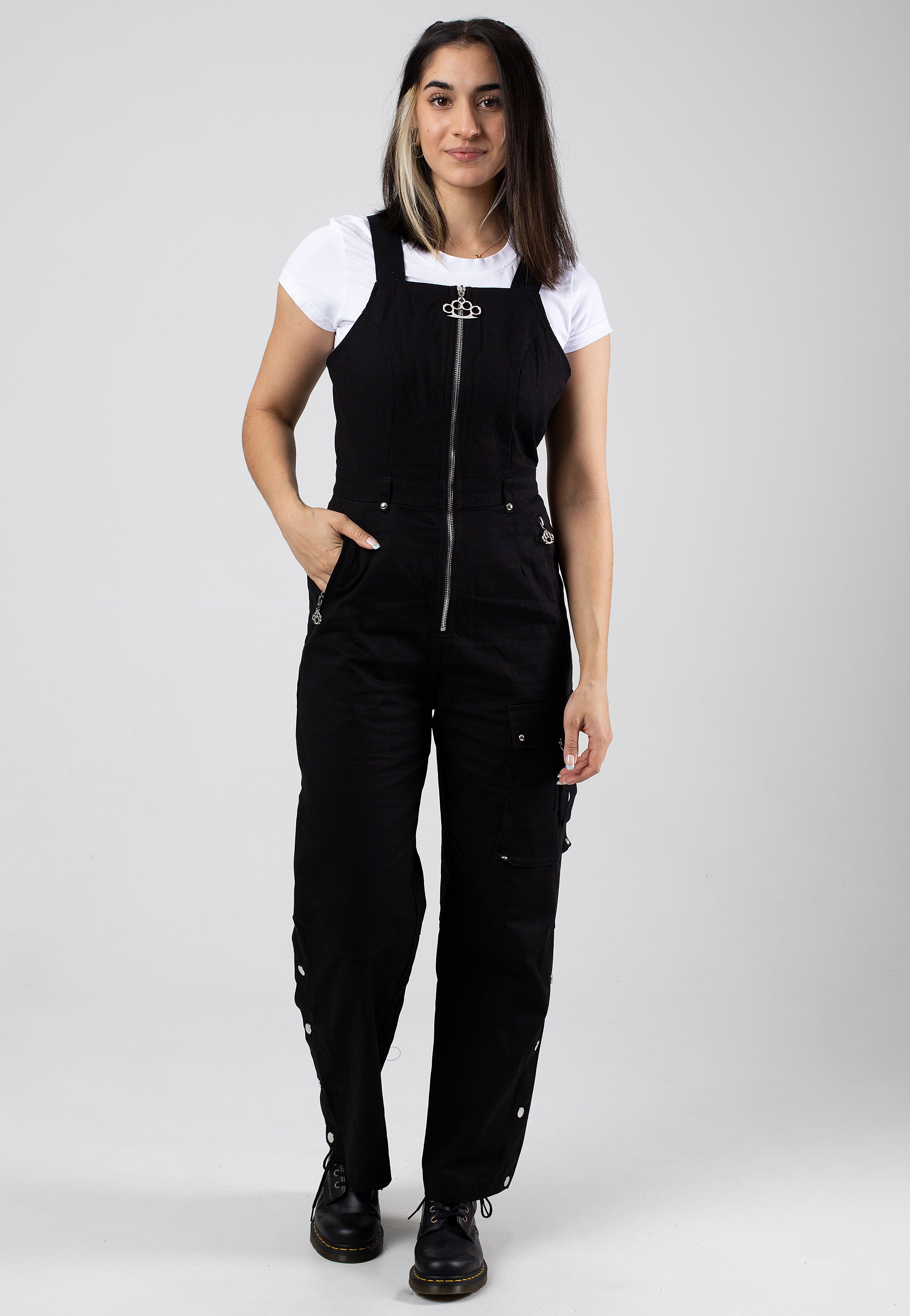 Jawbreaker - Black Zip Up Black - Dungarees | Women-Image