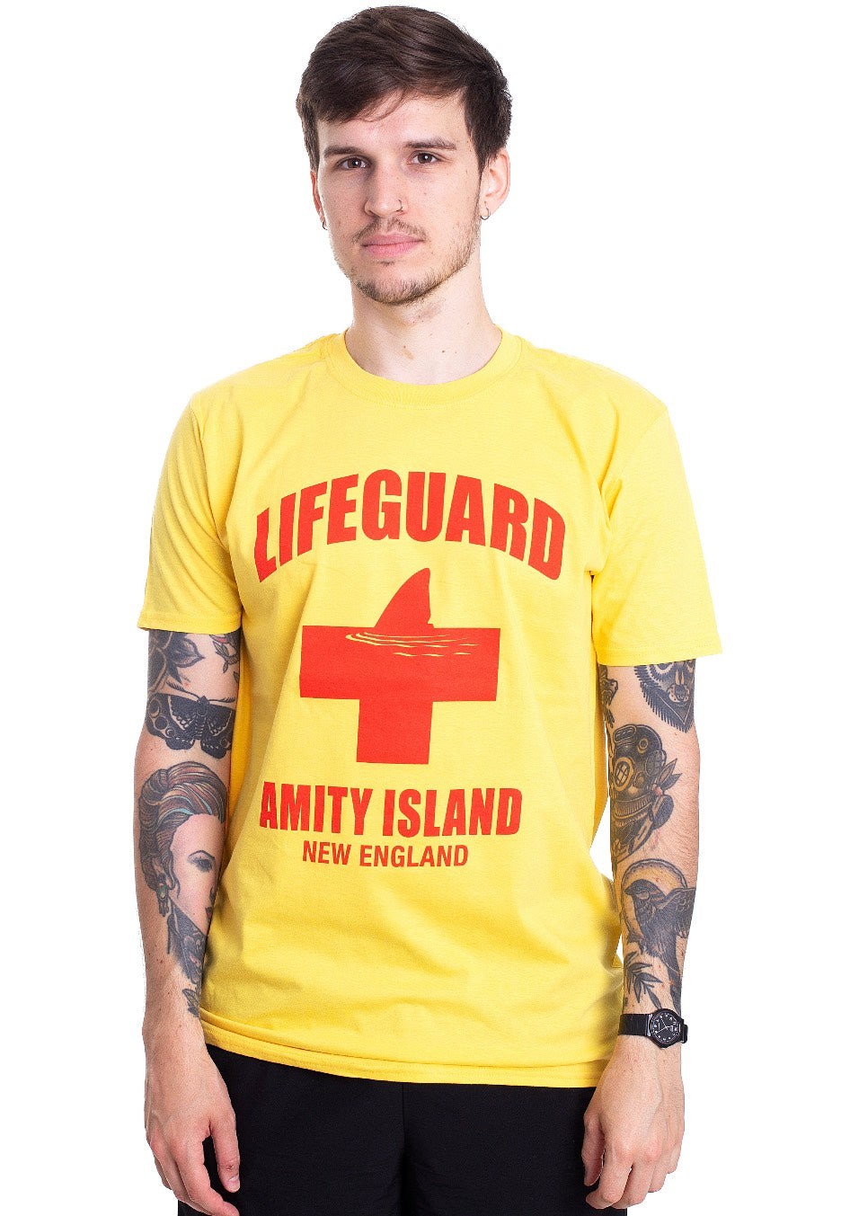 Jaws - Amity Island Lifeguard Yellow - T-Shirt | Men-Image