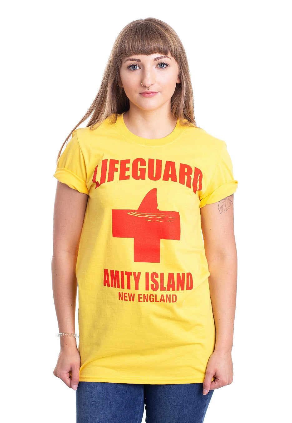 Jaws - Amity Island Lifeguard Yellow - T-Shirt | Women-Image