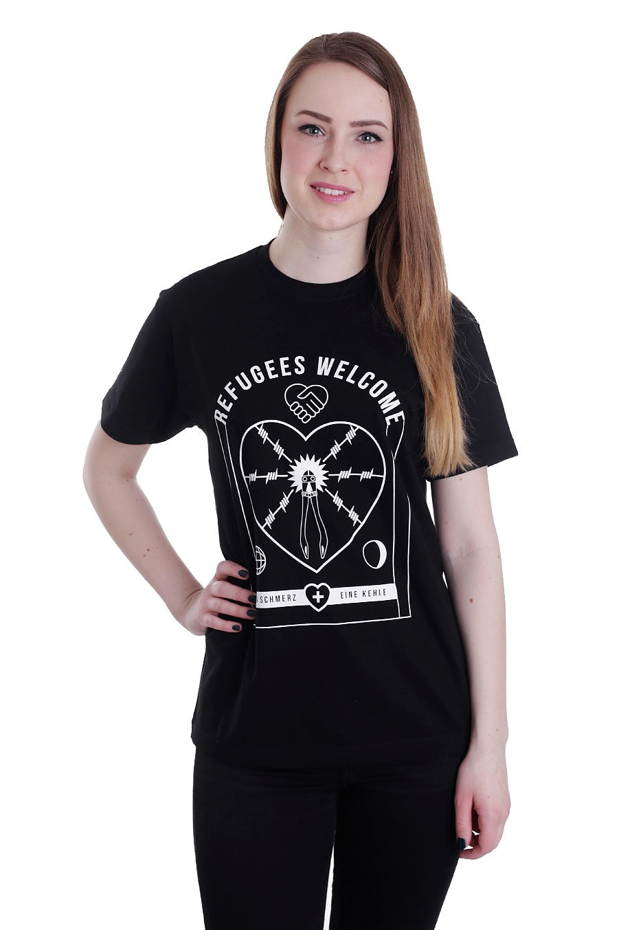 Jennifer Rostock - Refugees Welcome - T-Shirt | Women-Image