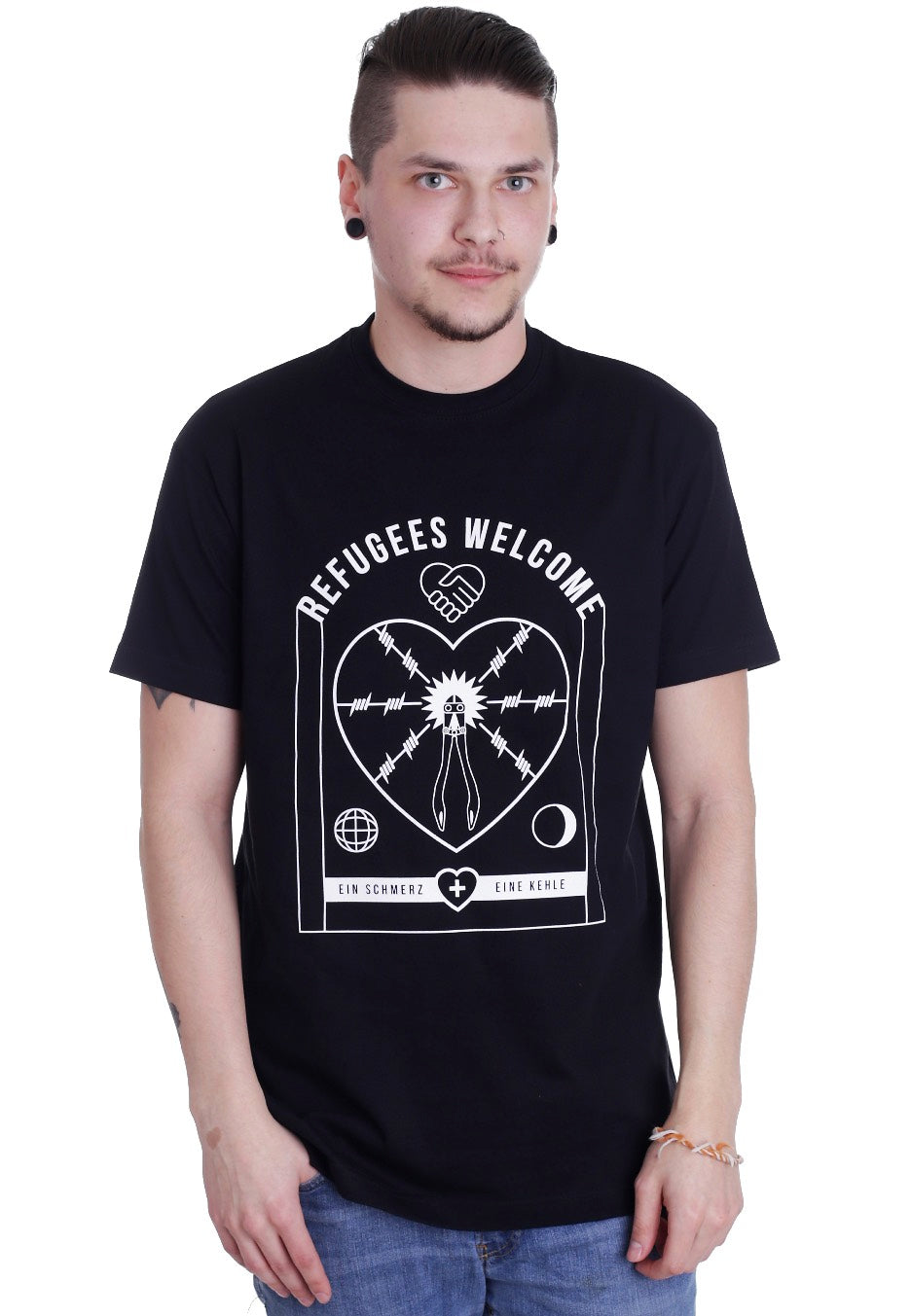 Jennifer Rostock - Refugees Welcome - T-Shirt | Men-Image