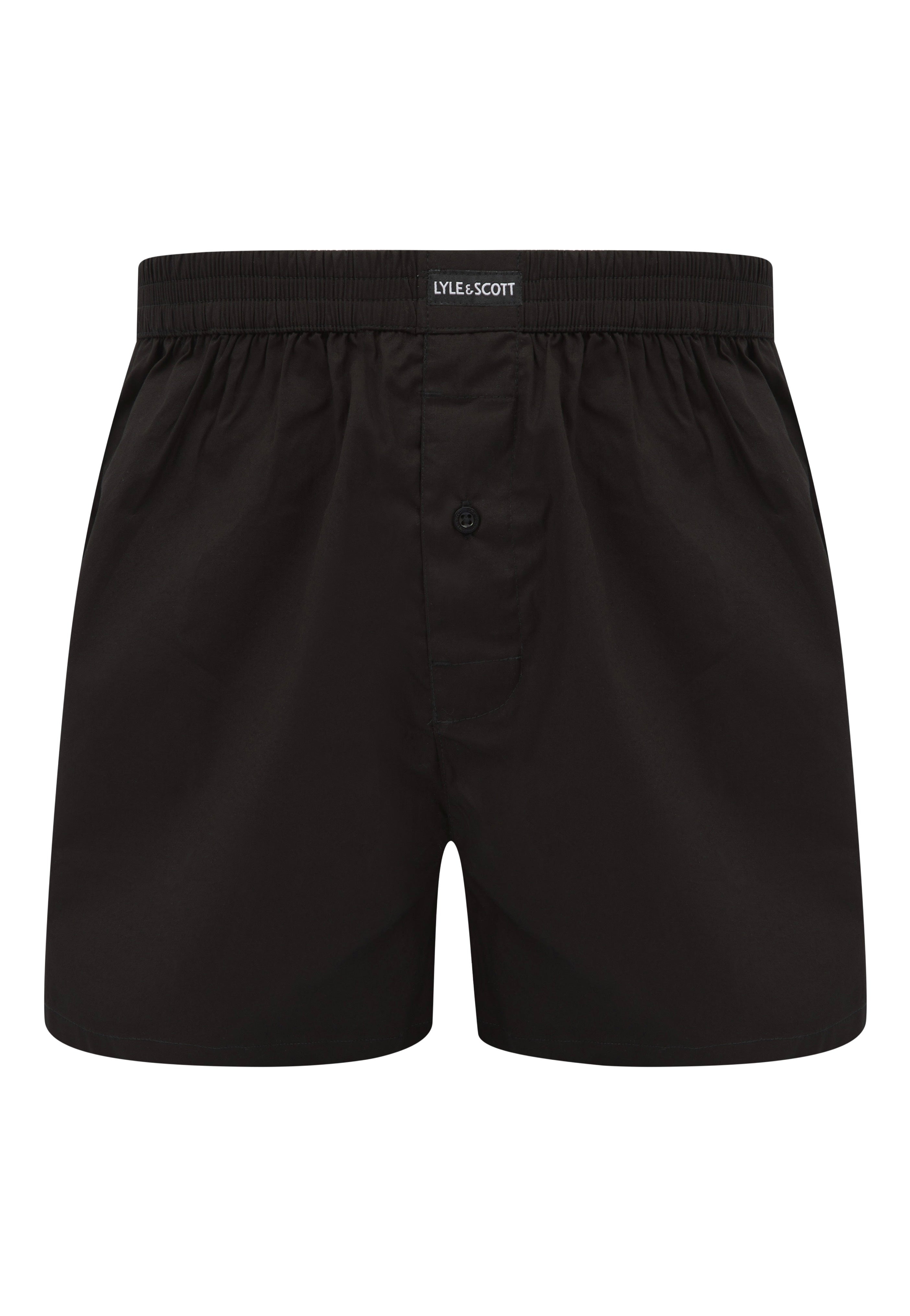 Lyle & Scott - Jericho Pack Of 3 Mixed Woven Black - Boxershorts | Men-Image