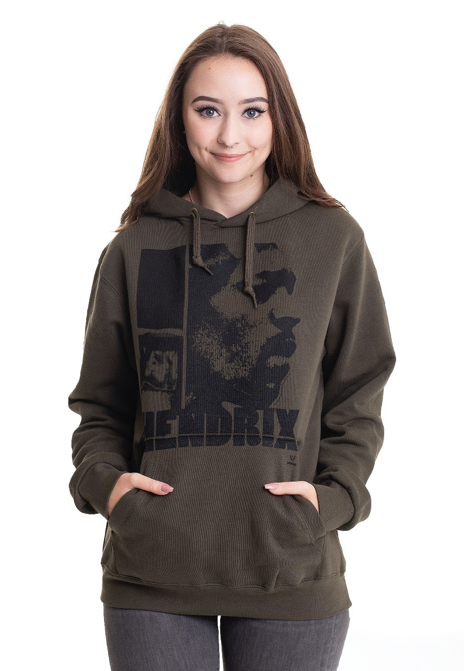 Jimi Hendrix - Let Me Live Khaki - Hoodie | Women-Image