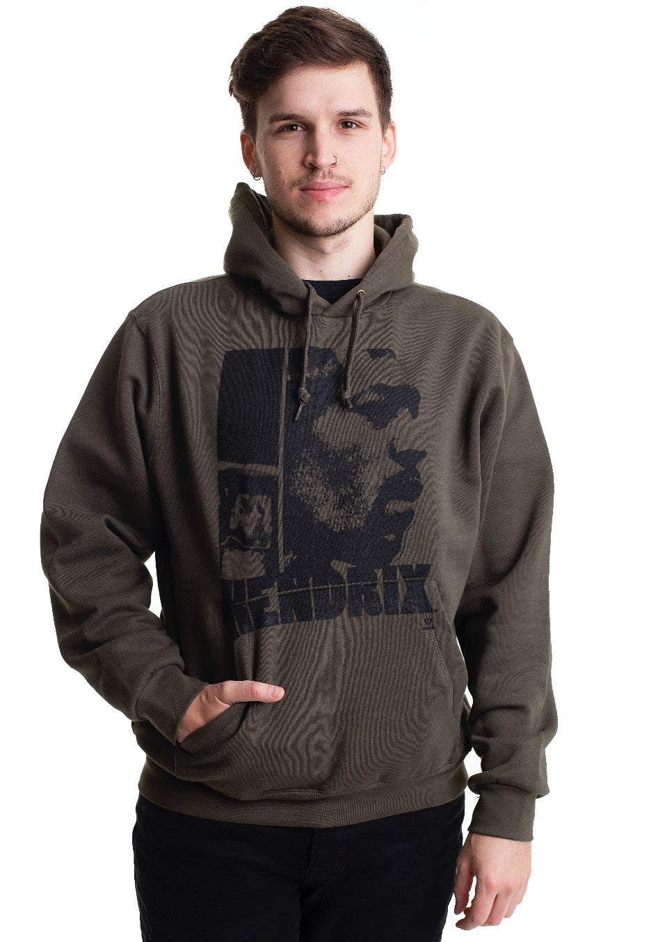 Jimi Hendrix - Let Me Live Khaki - Hoodie | Men-Image