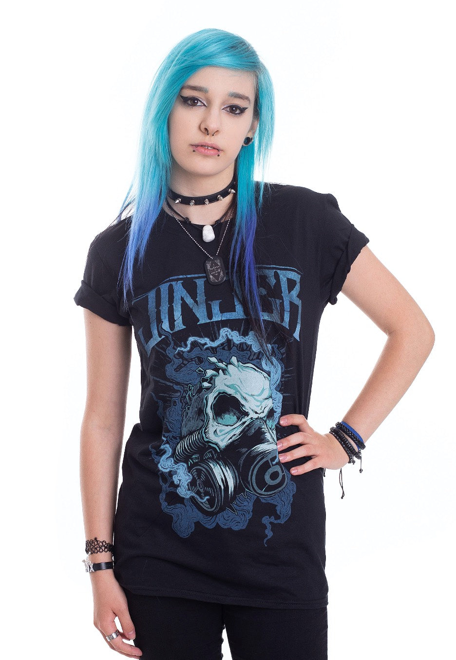 Jinjer - Gasmask Skull - T-Shirt | Women-Image