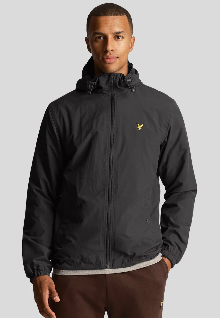 Lyle & Scott - Zip Through Hooded Gunmetal - Jacket | Men-Image