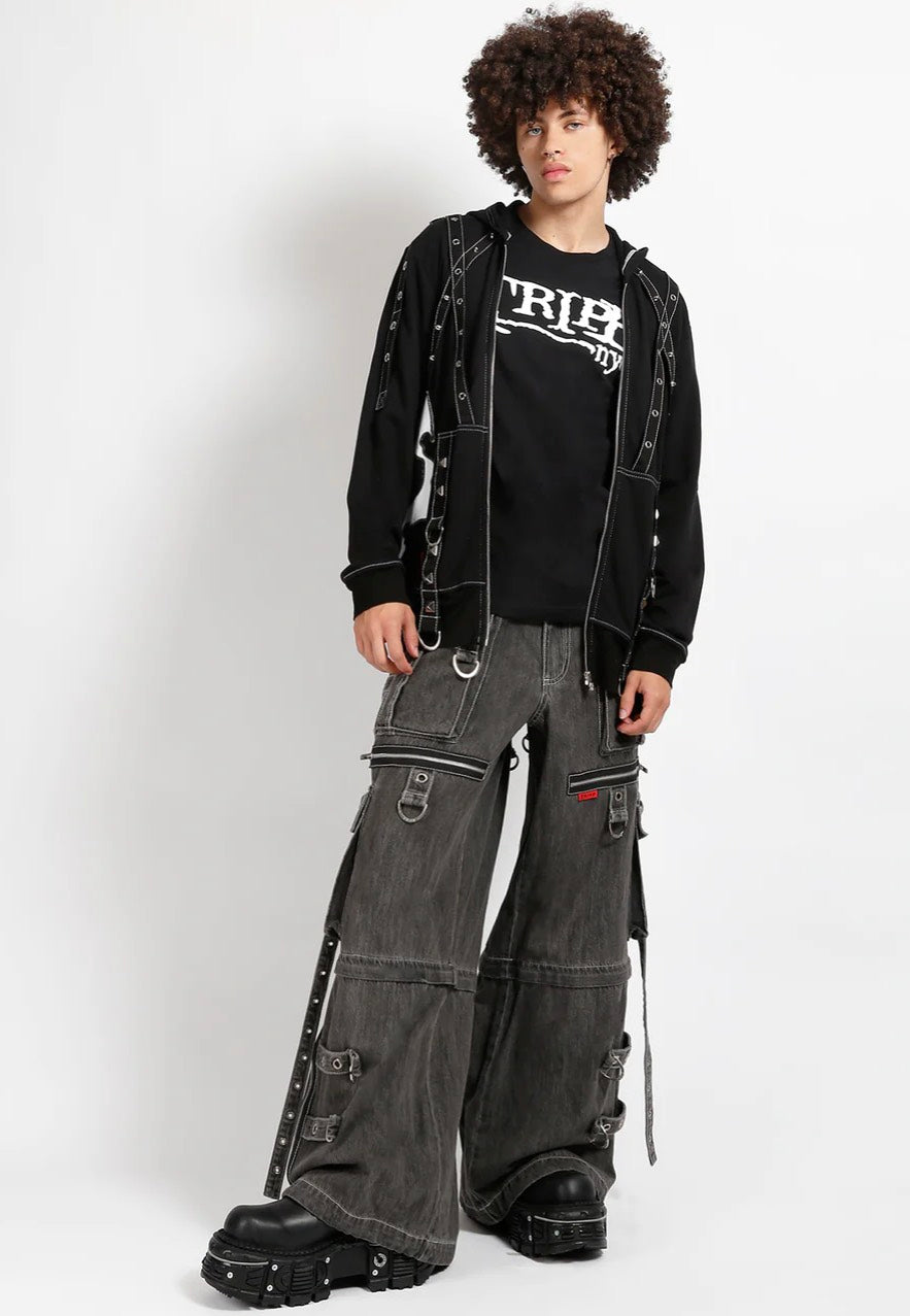 Tripp NYC - X-Strap Zip Off Denim Black - Jeans | Men-Image