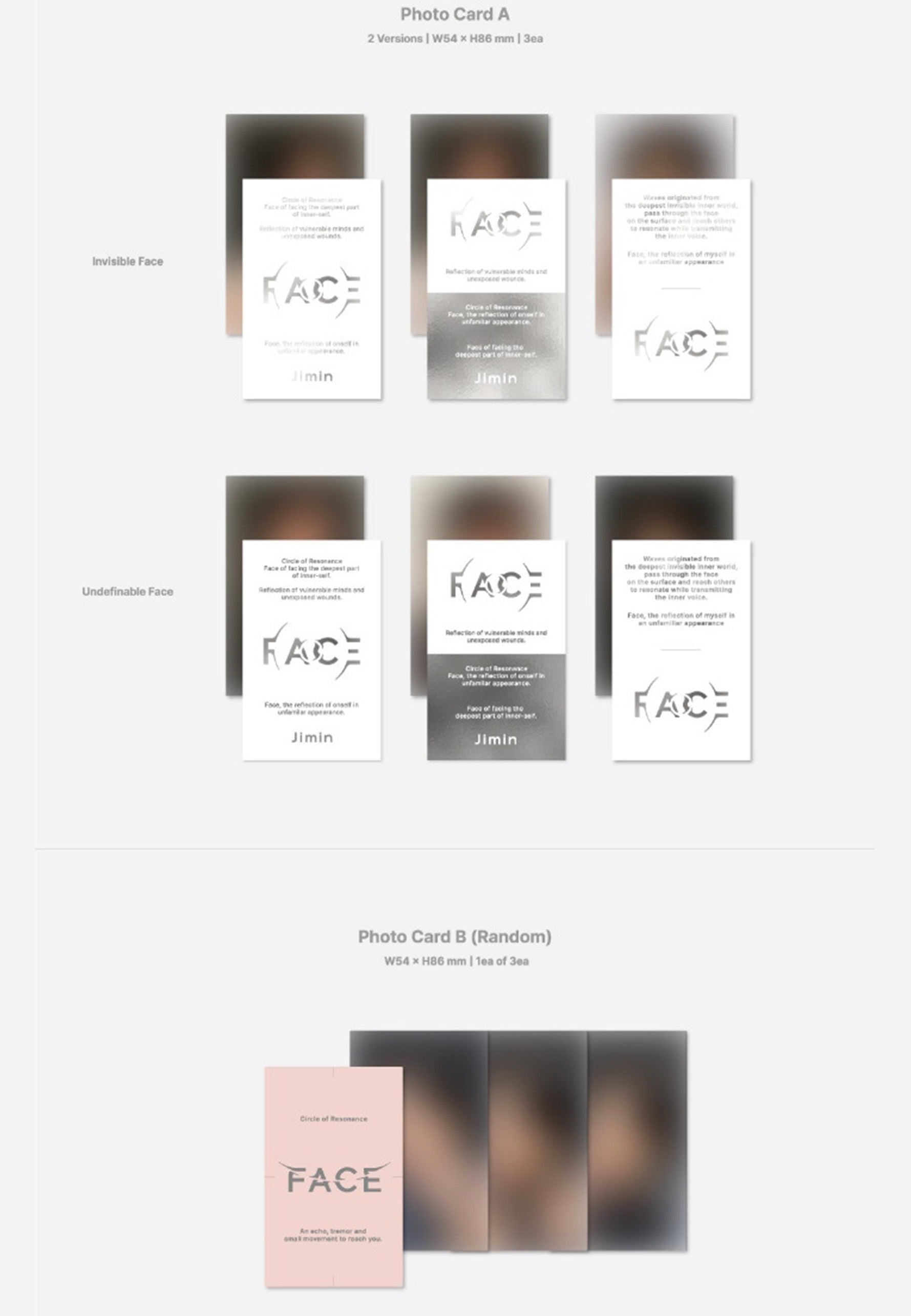 Jimin - Face (Undefinable Face Version) - CD | Neutral-Image