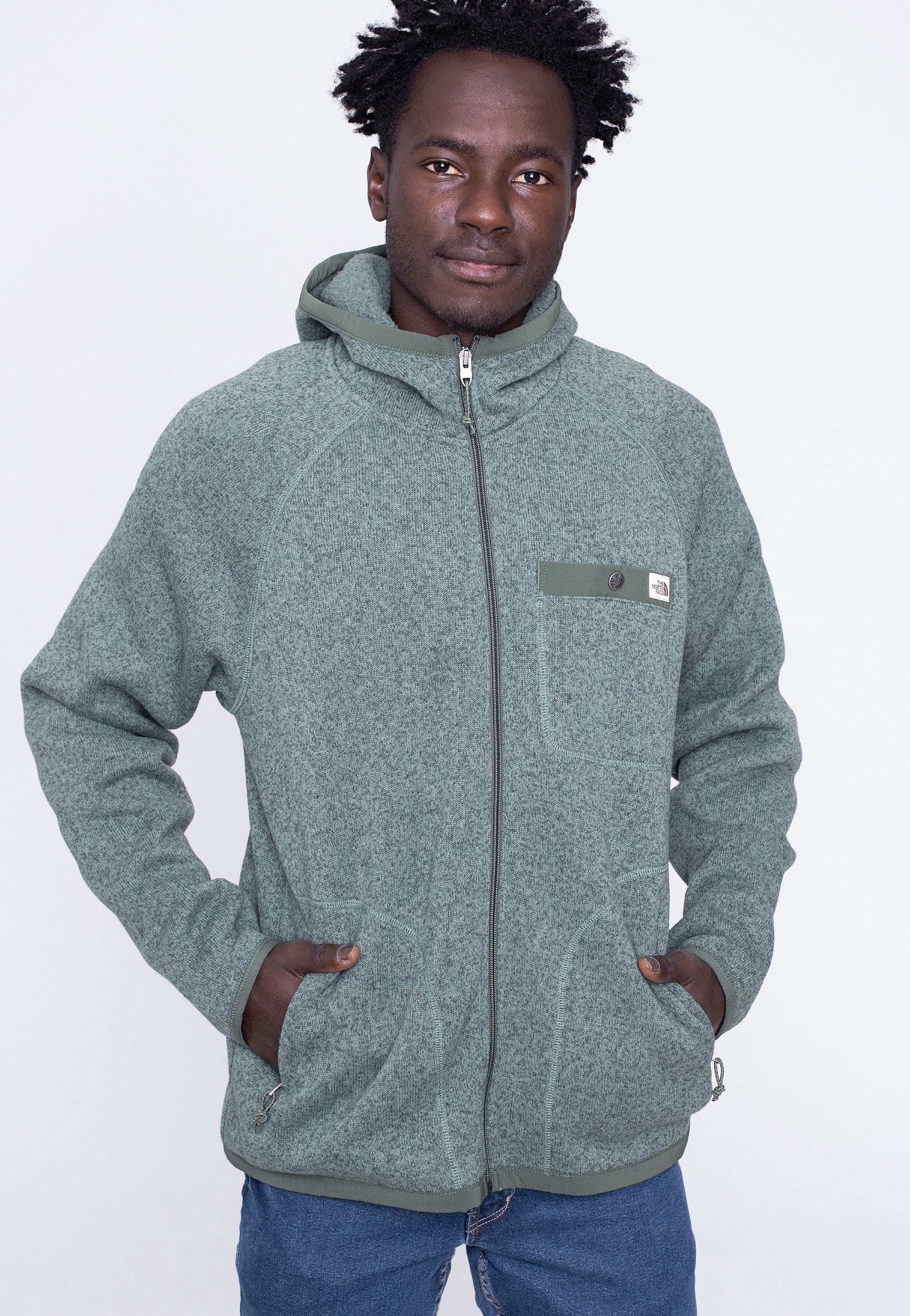 The North Face - Gordon Lyons Laurel Wreath Green Heather/Thyme - Zipper | Men-Image