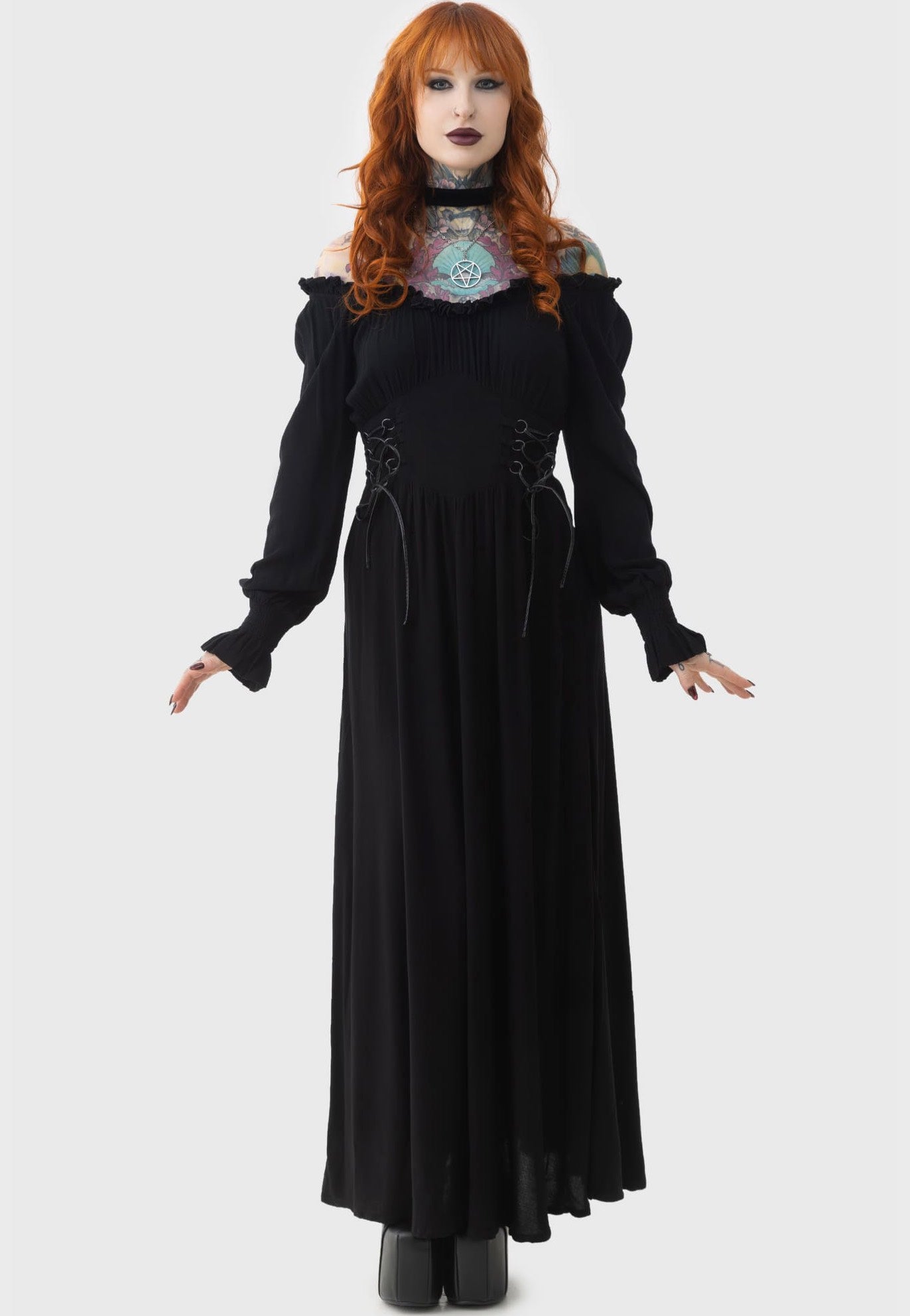 Killstar - Jocaster Maxi Black - Dress | Women-Image