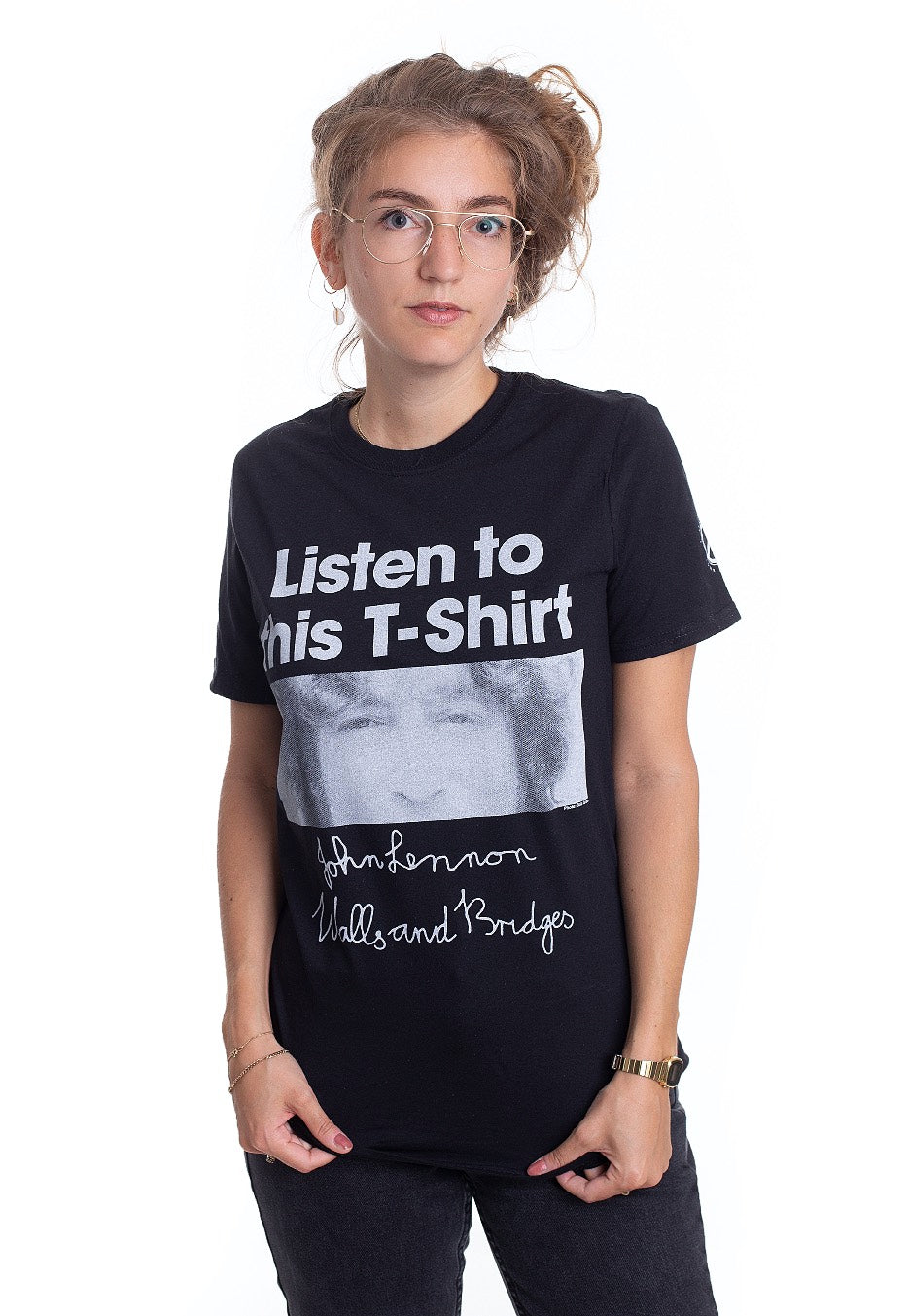 John Lennon - Listen - T-Shirt | Women-Image