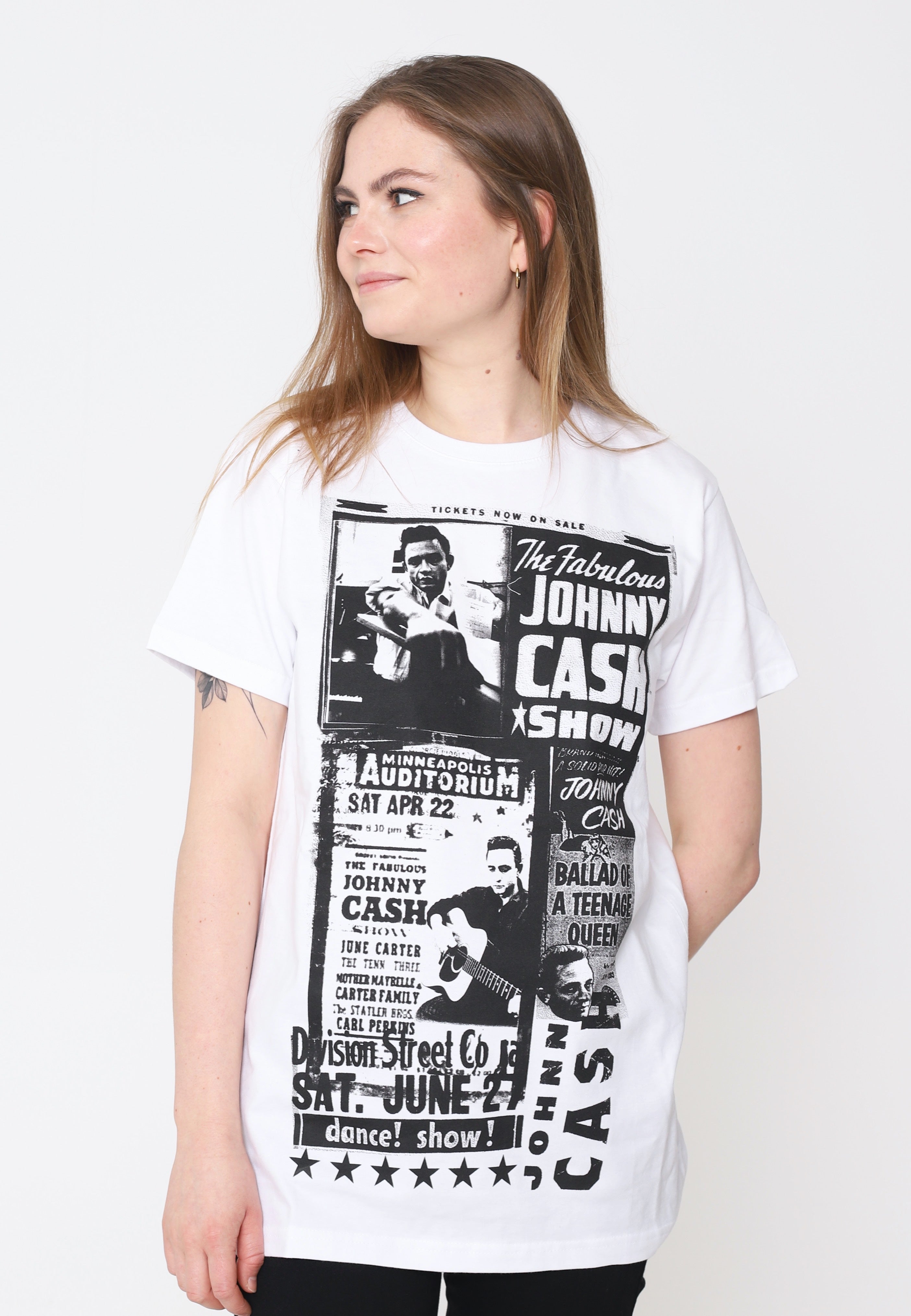 Johnny Cash - Fabulous Johnny Cash Show White - T-Shirt | Women-Image