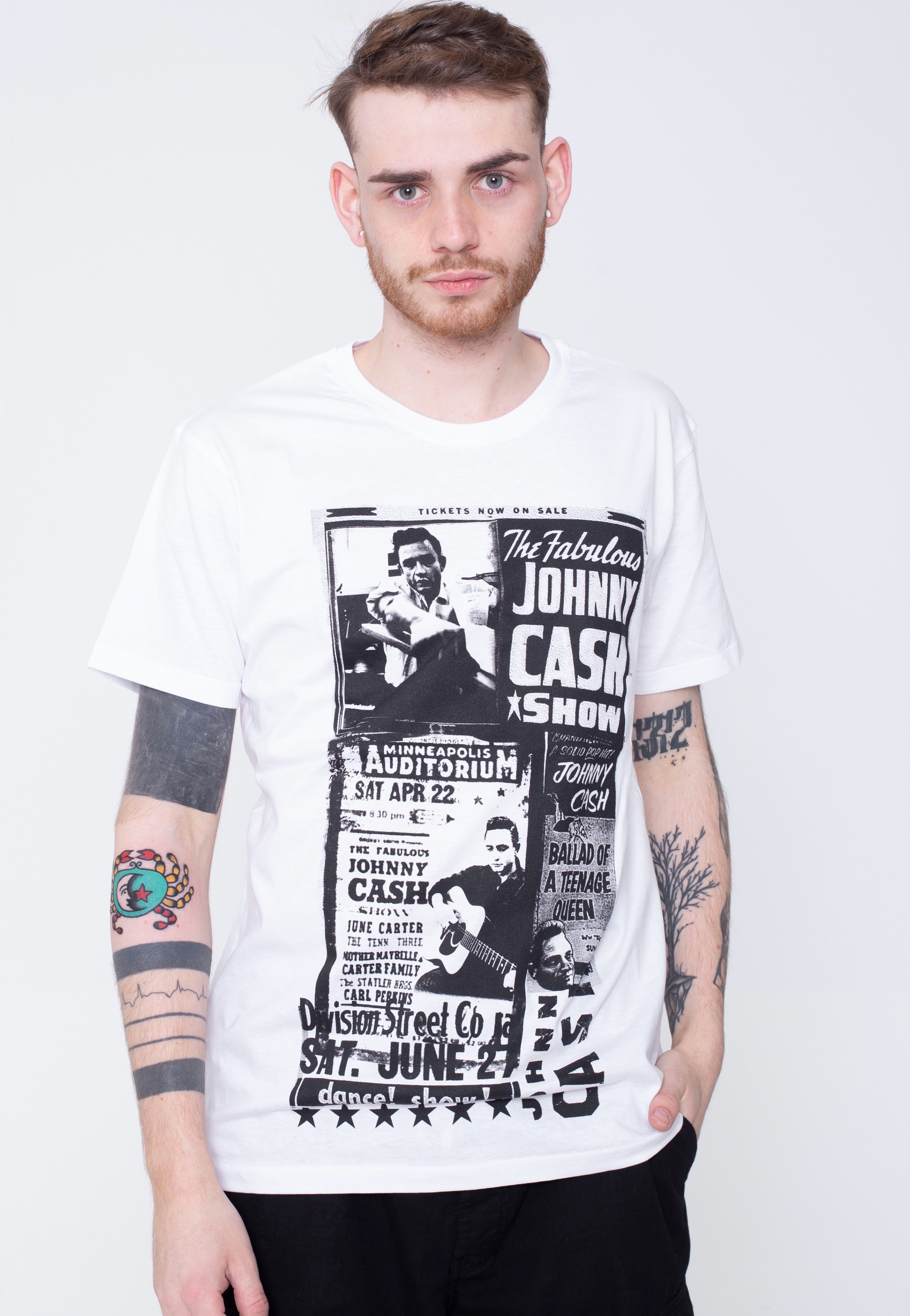 Johnny Cash - Fabulous Johnny Cash Show White - T-Shirt | Men-Image