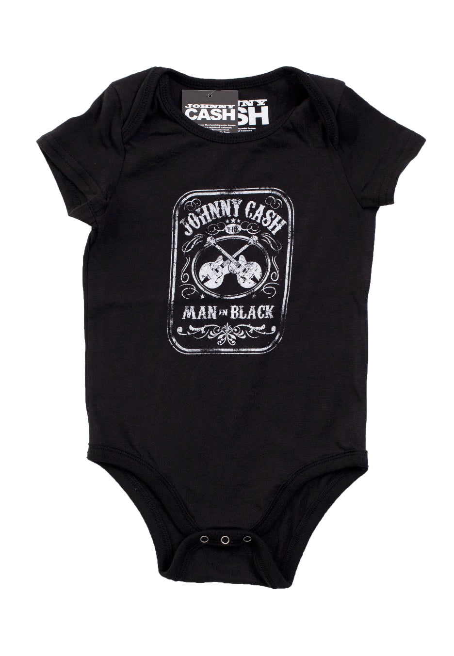 Johnny Cash - Man In Black Babygrow - Bodysuit | Men-Image