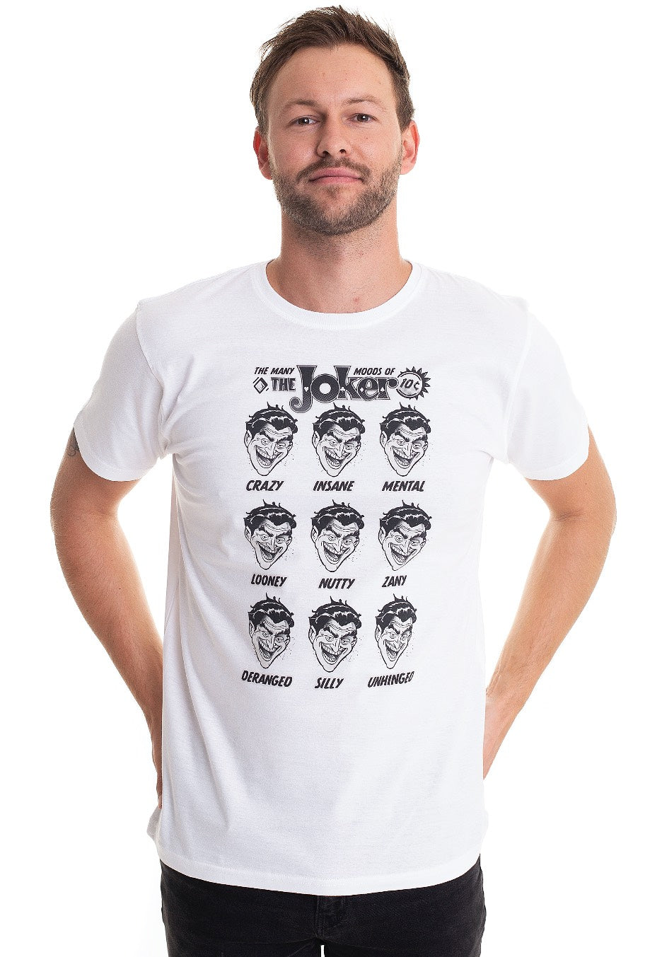 Joker - Many Moods Of Joker White - T-Shirt | Men-Image