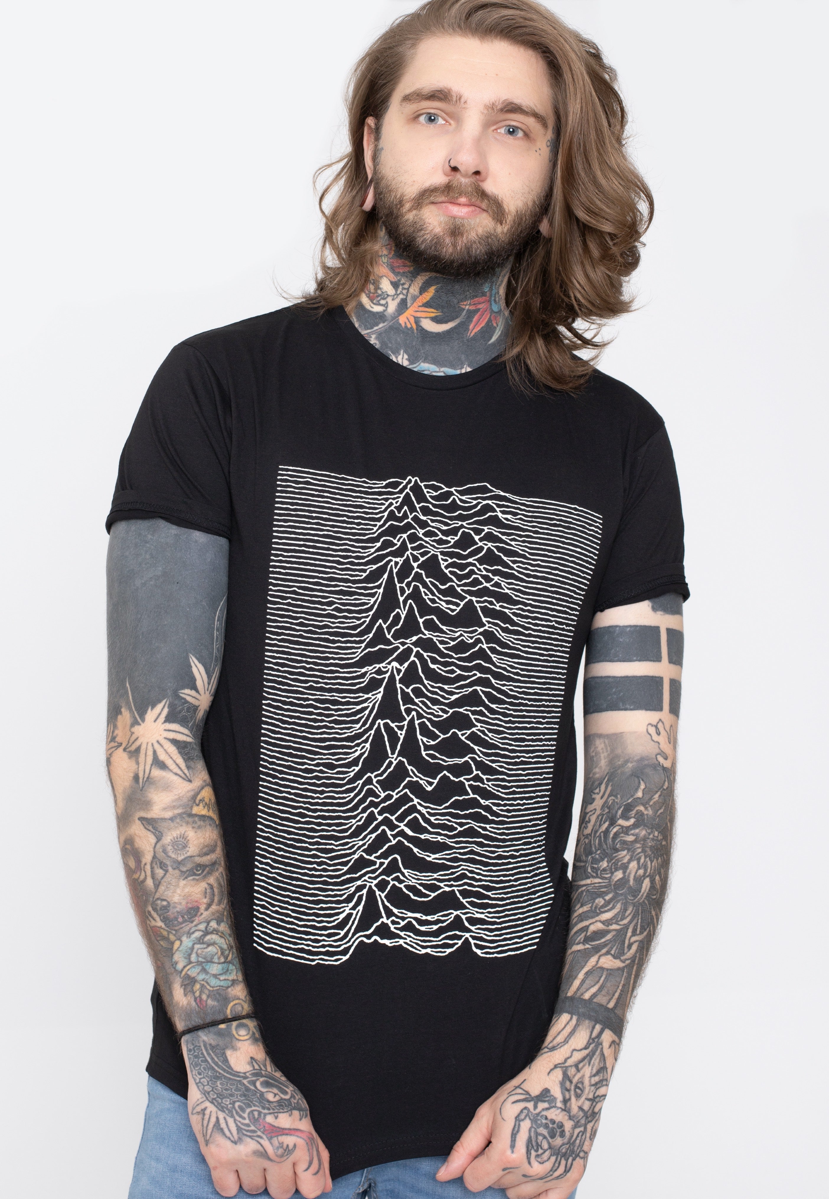 Joy Division - Unknown Pleasures (Back Print) - T-Shirt | Men-Image