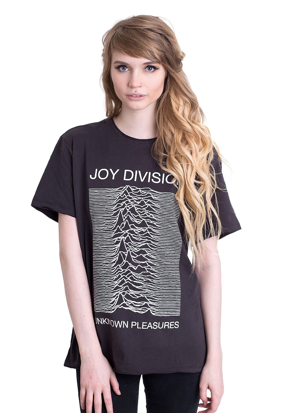 Joy Division - Unknown Pleasures Charcoal - T-Shirt | Women-Image