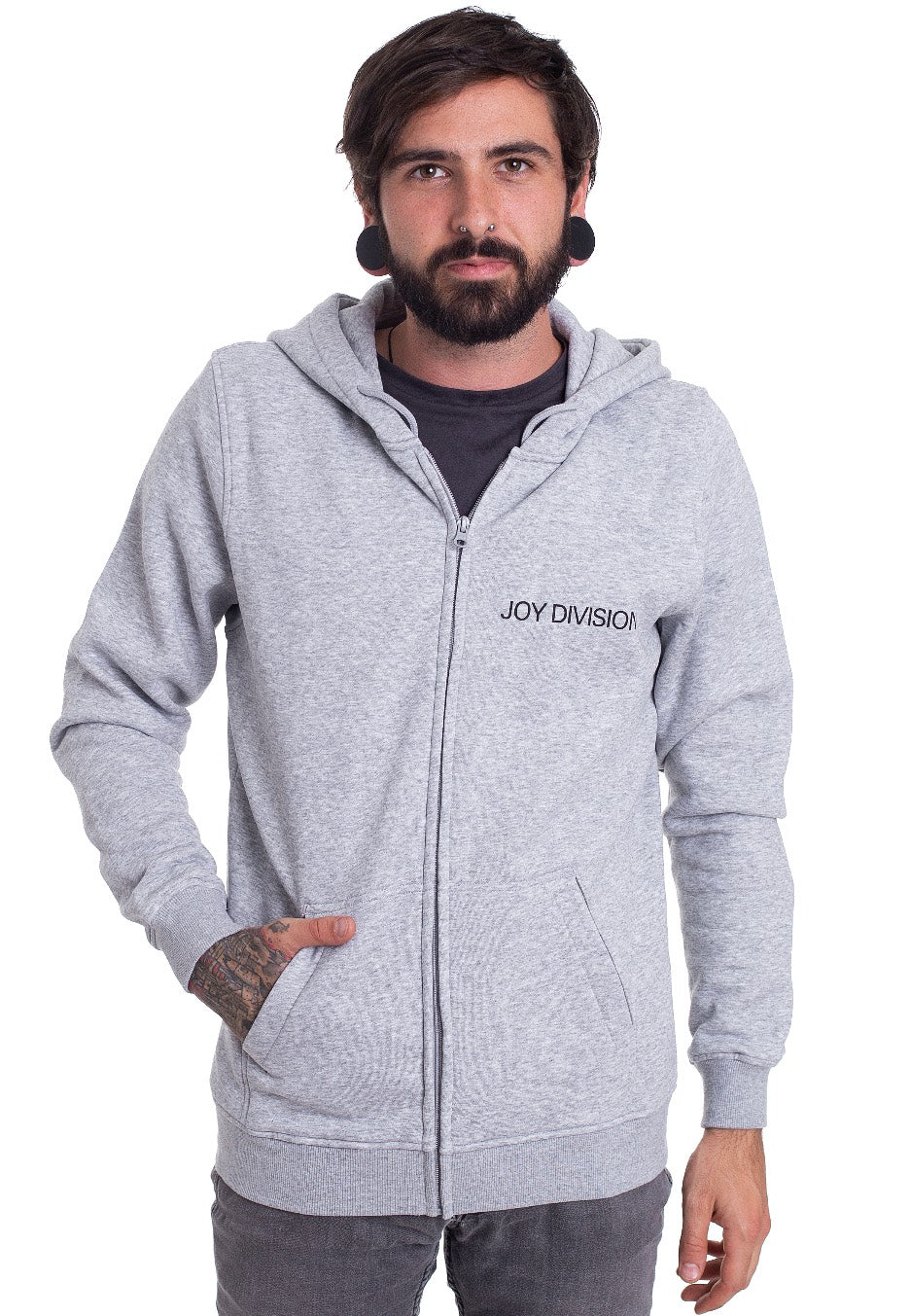 Joy Division - UP Heather Grey - Zipper | Men-Image