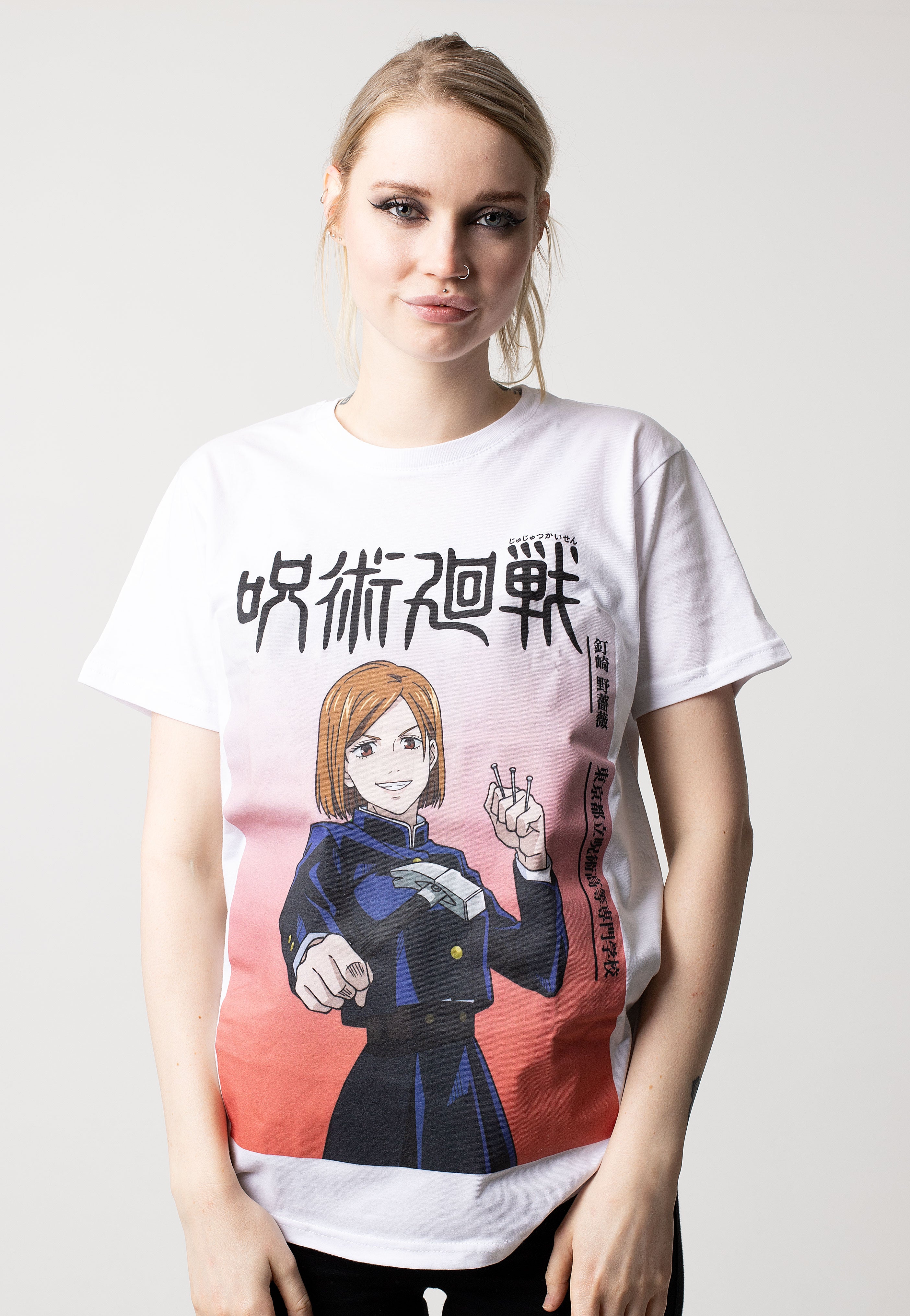 Jujutsu Kaisen - Nobara Ombre White - T-Shirt | Women-Image