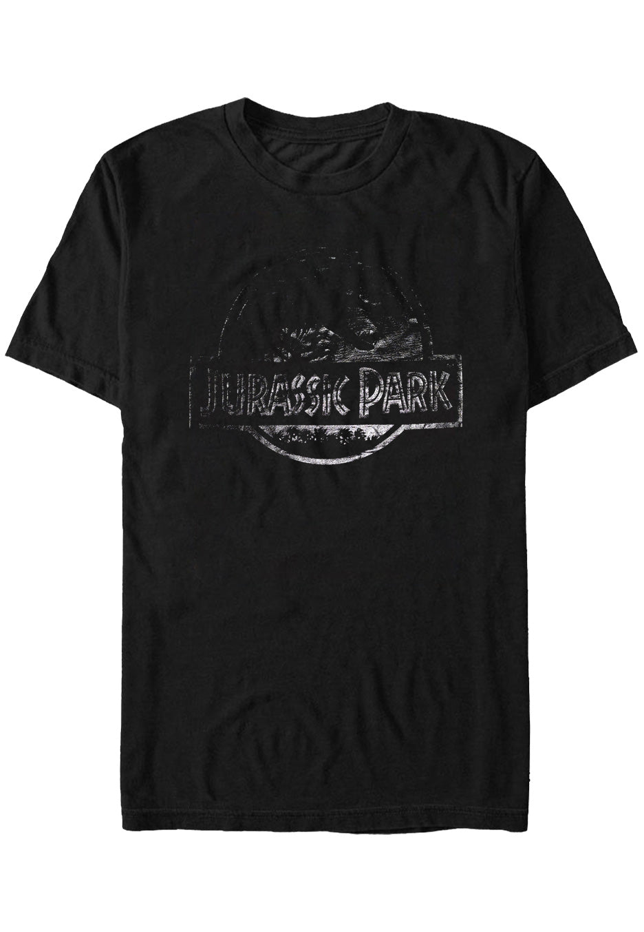 Jurassic Park - Logo Black On Black - T-Shirt | Neutral-Image