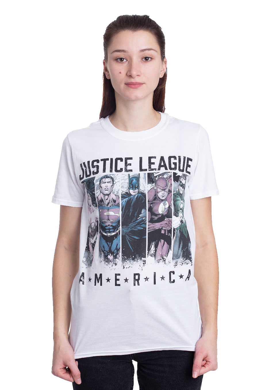 Justice League - America White - T-Shirt | Women-Image