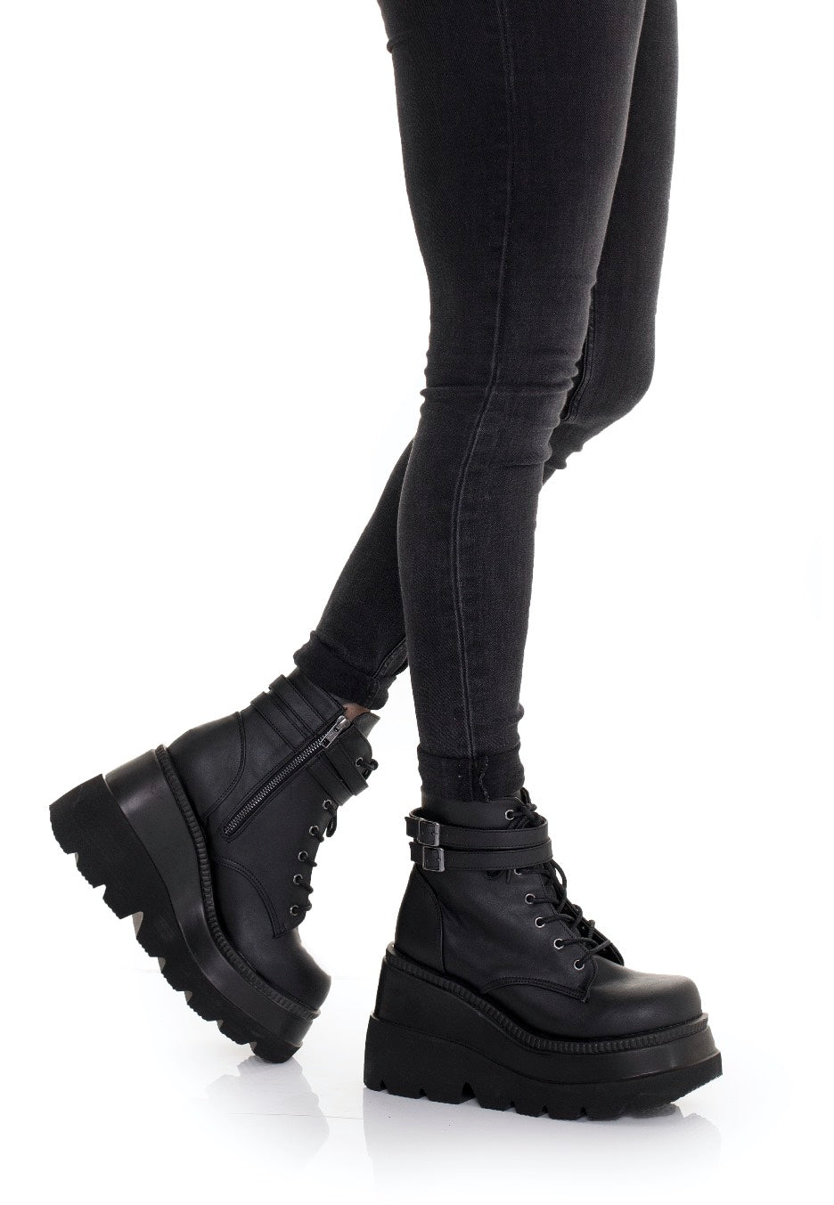 DemoniaCult - Shaker 52 Vegan Leather Black - Girl Shoes | Women-Image