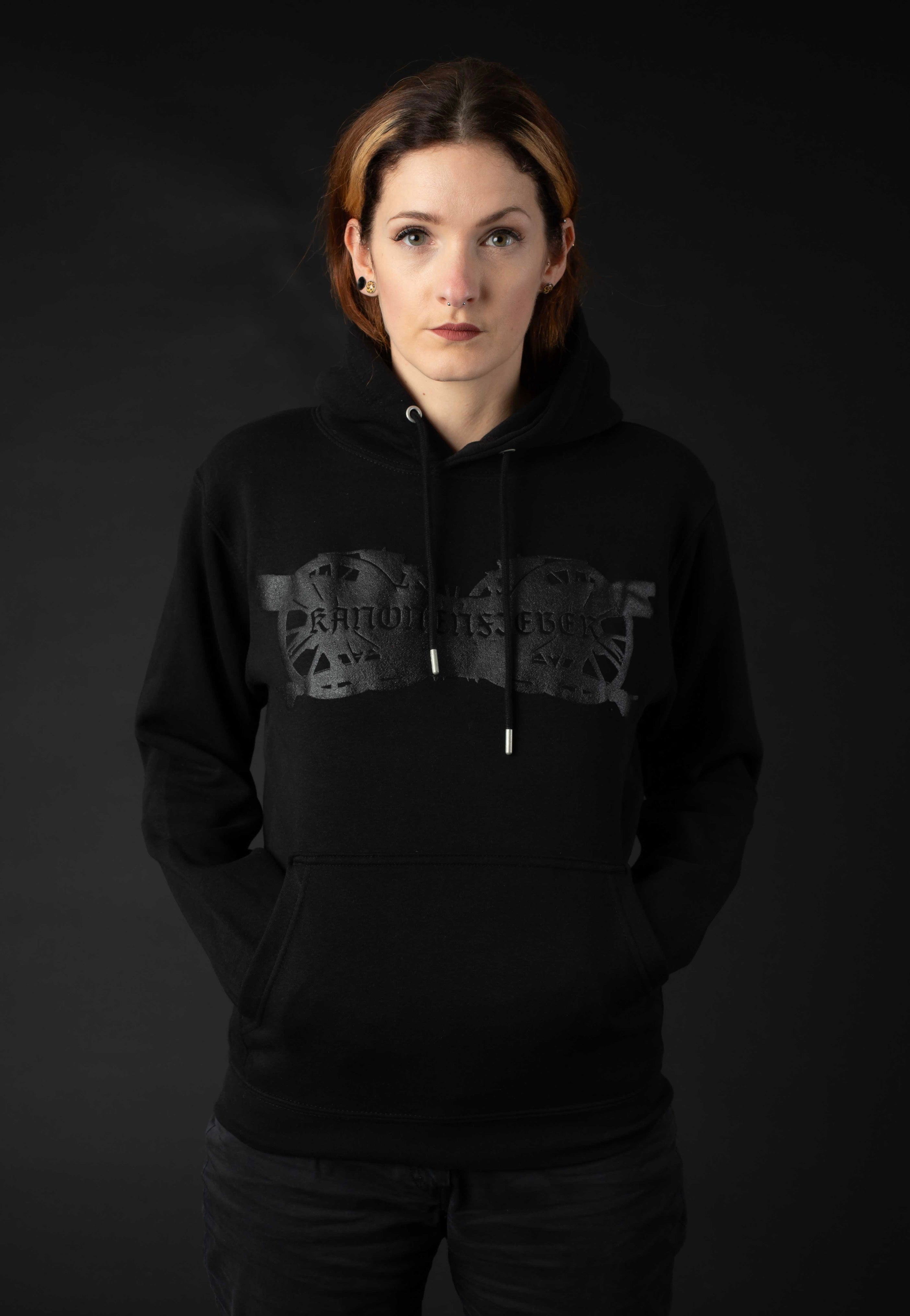 Kanonenfieber - Logo Limited Black On Black - Hoodie | Women-Image